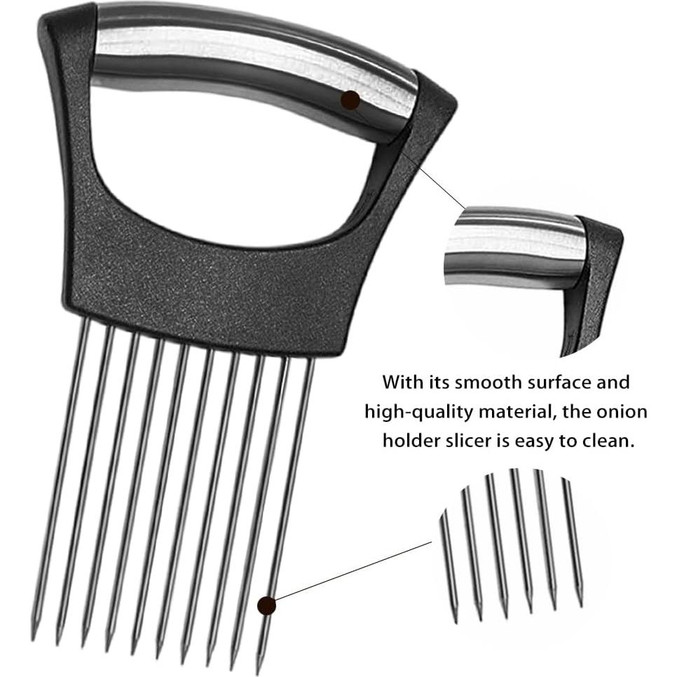 Soporte de Cebolla Vyooxcy Acero Inoxidable 10 Agujas