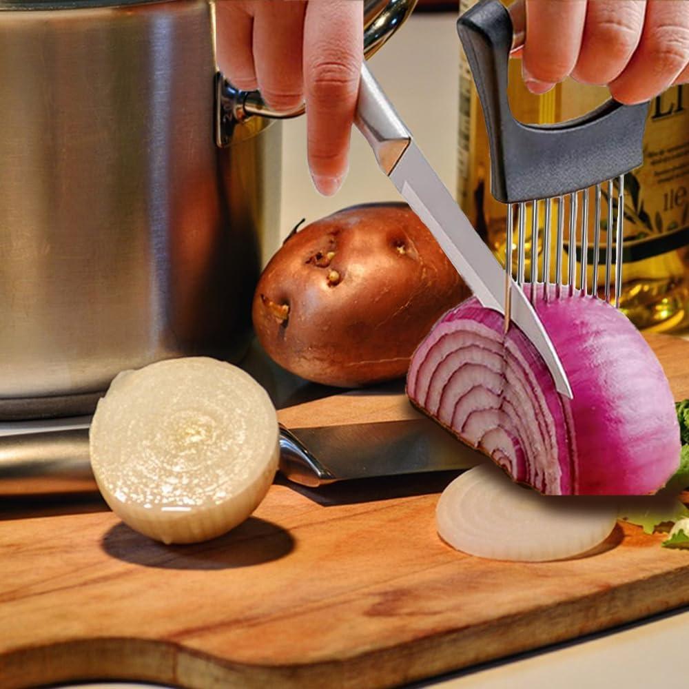 Soporte de Cebolla Vyooxcy Acero Inoxidable 10 Agujas