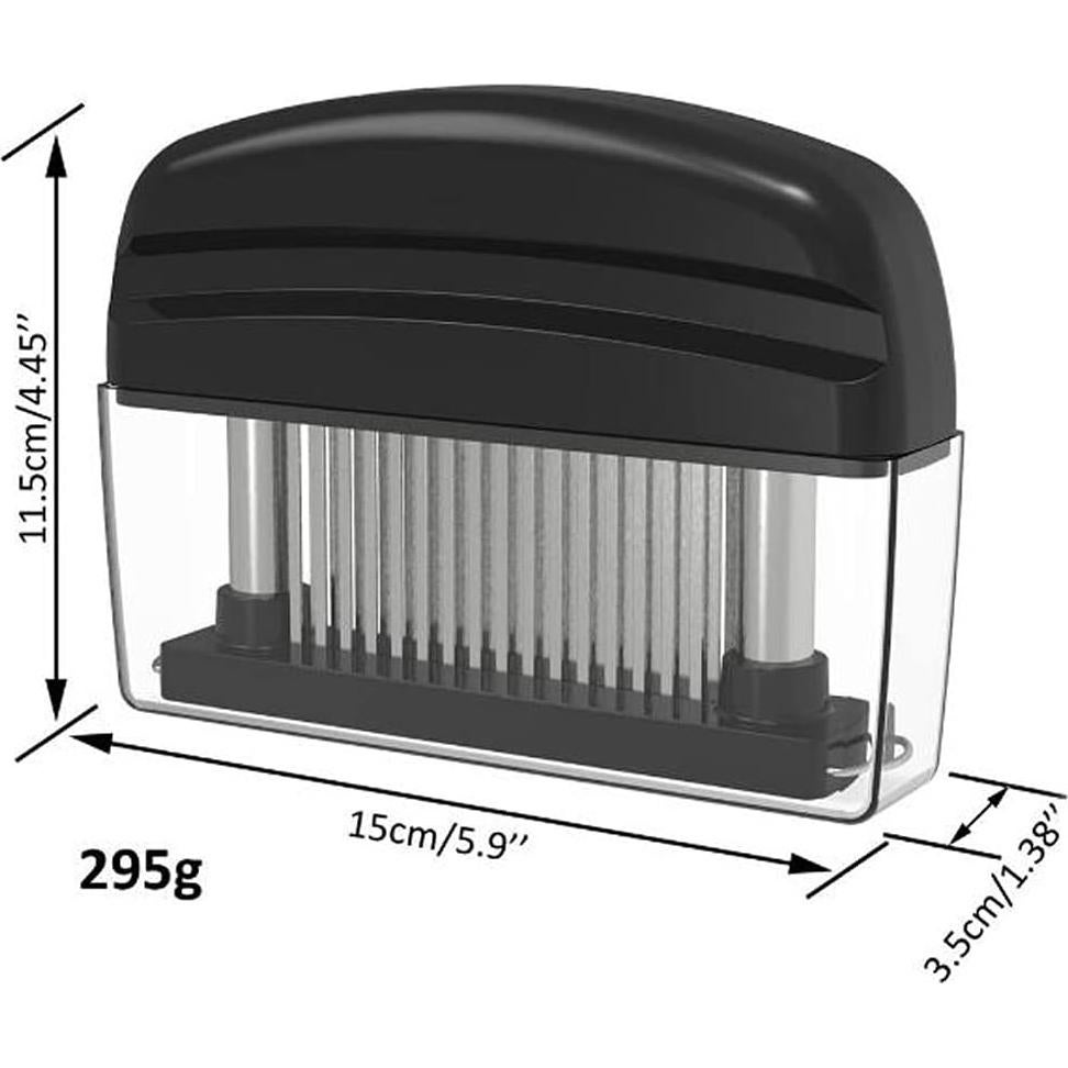 Abrelatas de Carne Hoshen Acero Inoxidable 48 Agujas Negro