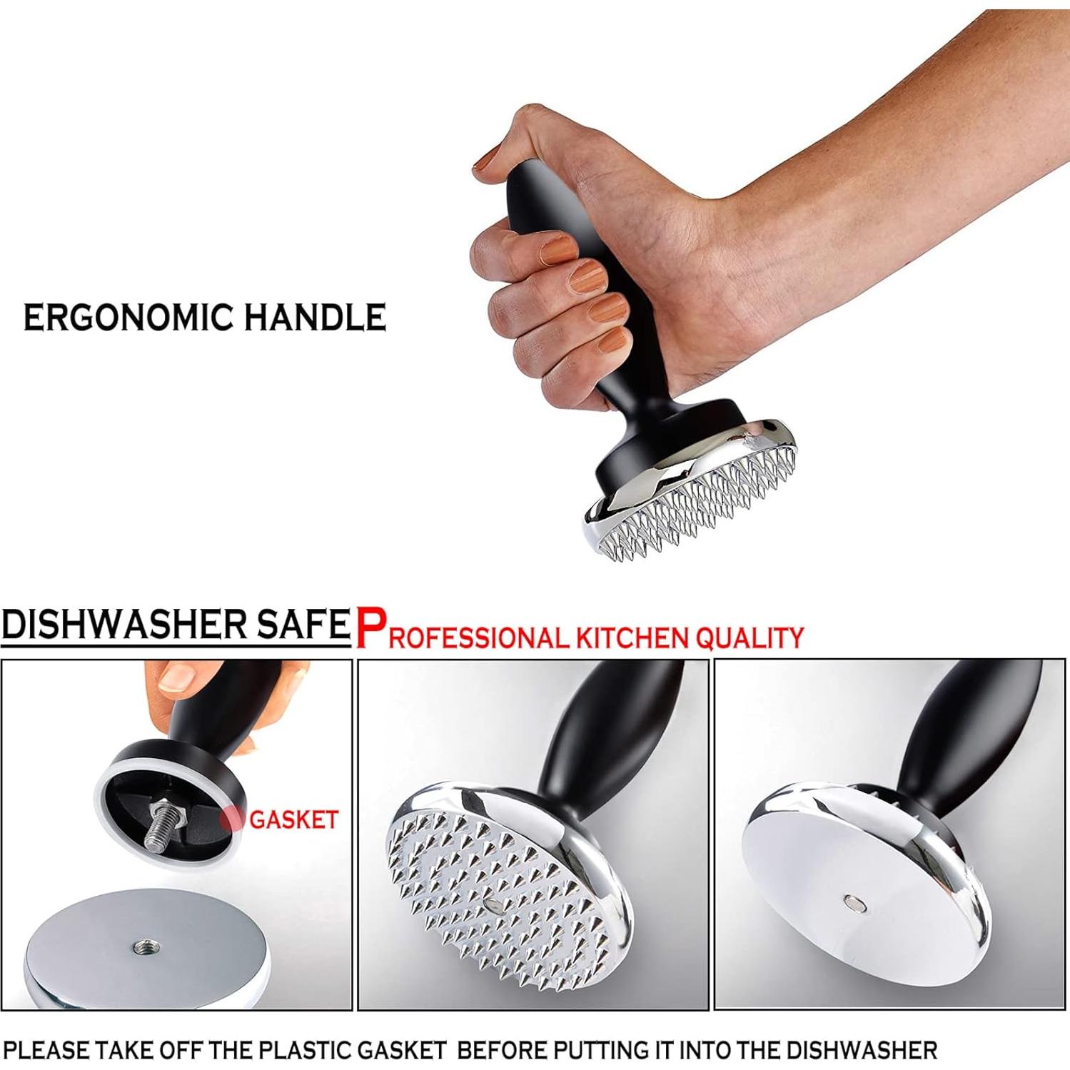 Ablandador de Carne KEISSCO Reversible 0,91 kg Negro