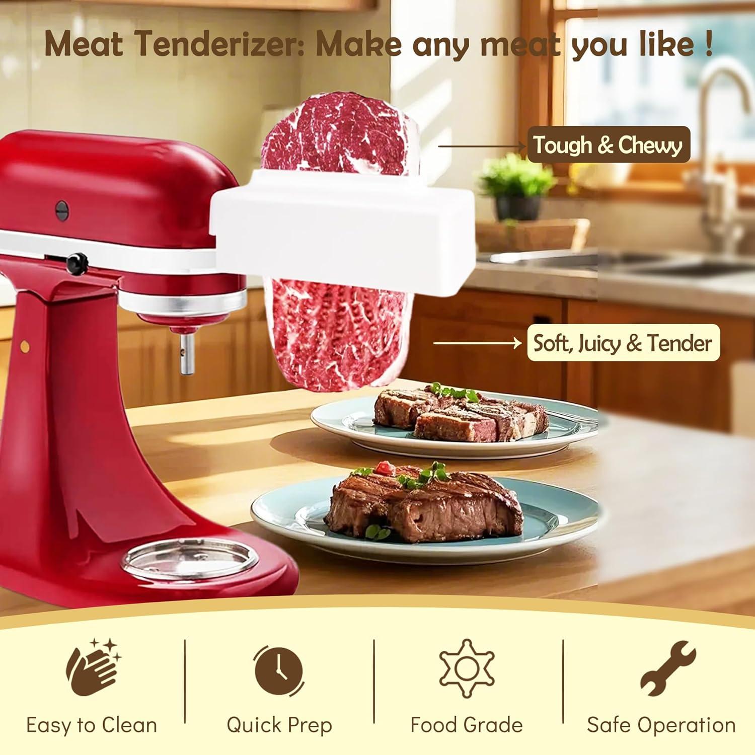 Ablandador de Carne RYANER para Mezclador KitchenAid - 48 Agujas