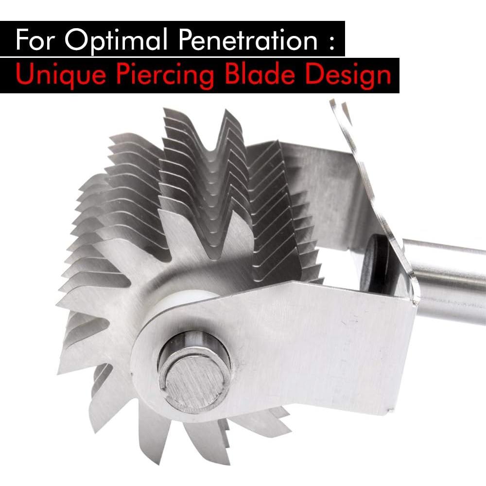 Aplanador de Carne Manual High Steaks Roller Acero Inoxidable