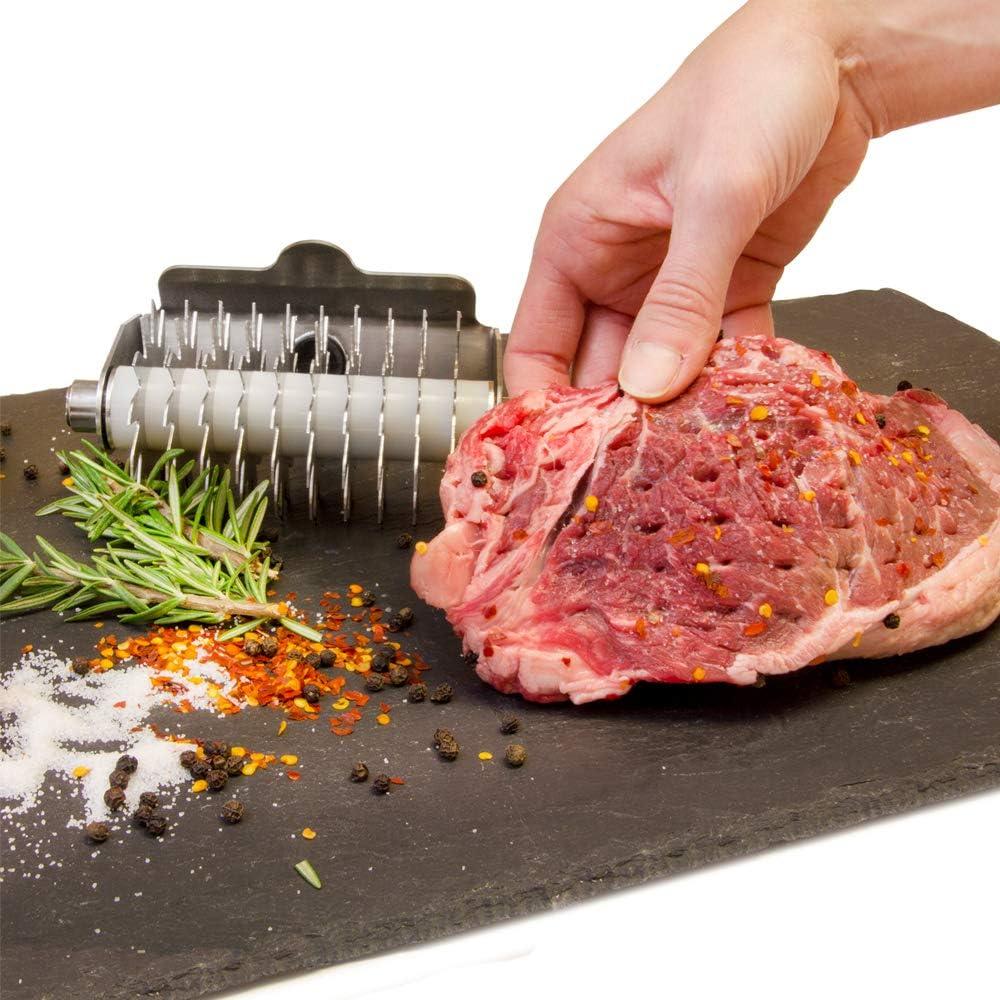 Aplanador de Carne Manual High Steaks Roller Acero Inoxidable
