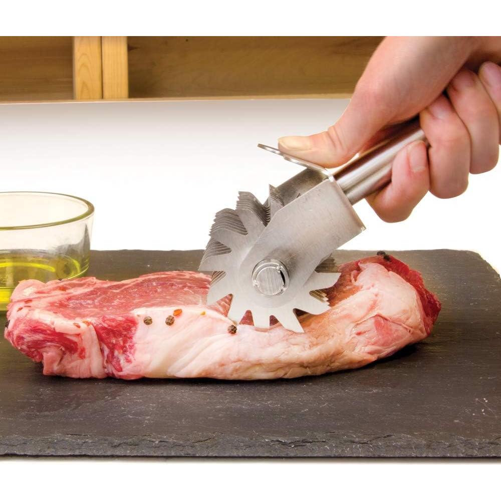 Aplanador de Carne Manual High Steaks Roller Acero Inoxidable