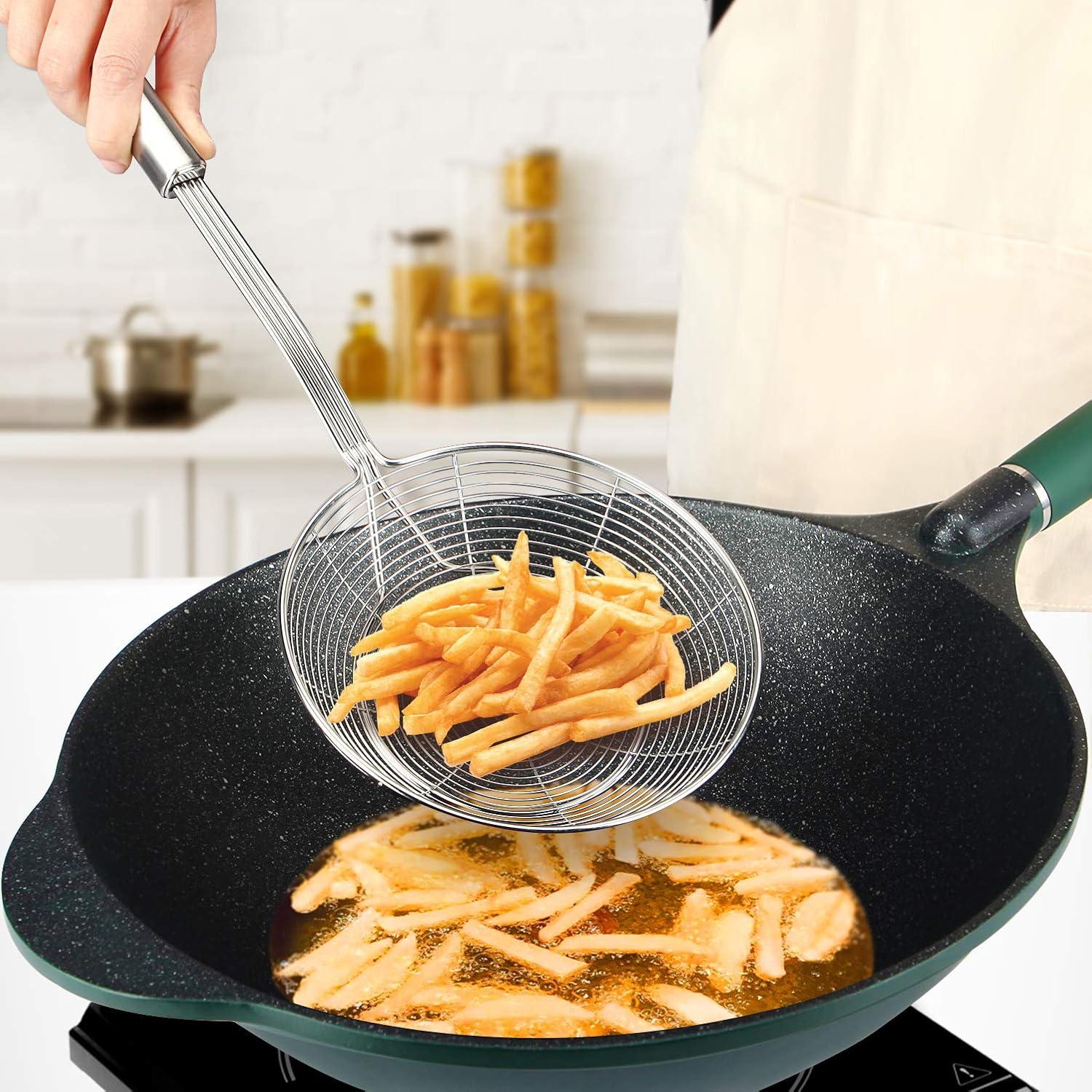 Coladores grandes de acero inoxidable BundlePro - 2 unidades