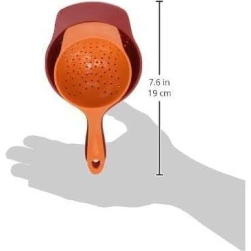 Set de Mini Coladores Handy Helpers 2 Piezas Plástico 16.5 y 19 cm