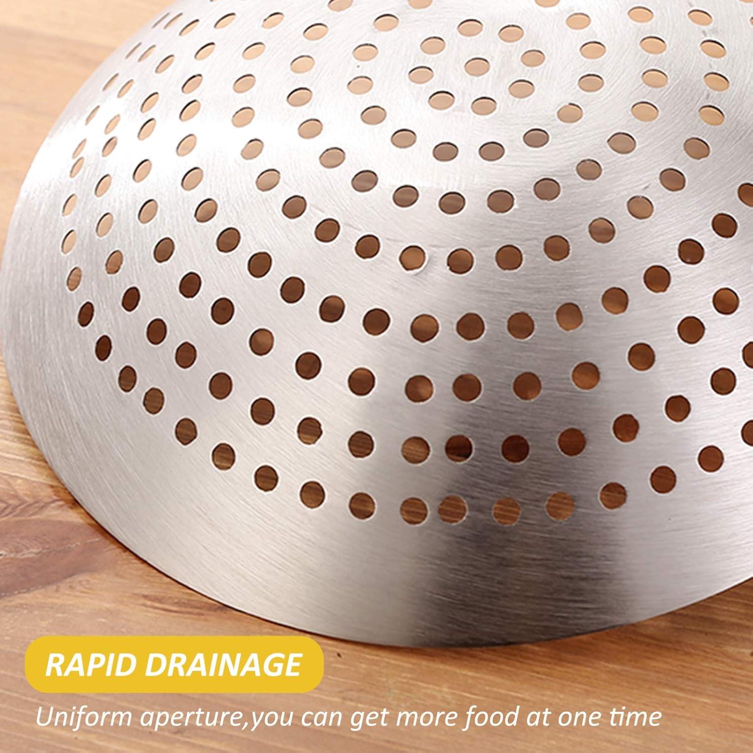 Cucharón Colador de Acero Inoxidable YARDWE 26cm para Cocina