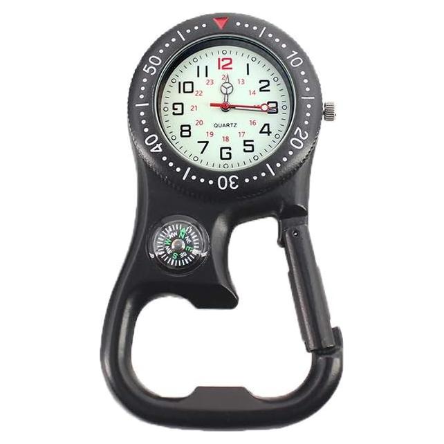 Reloj de Bolsillo Weicam Luminiscente con Clip Negro