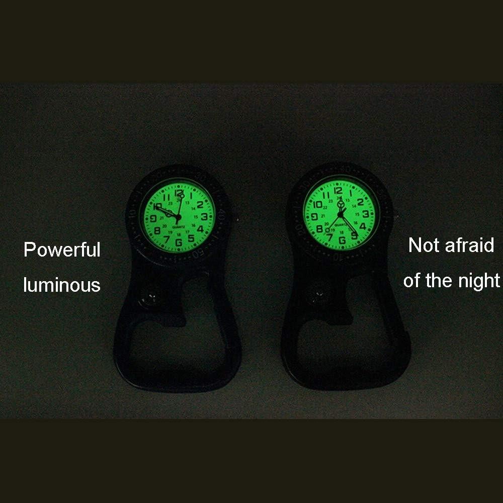 Reloj de Bolsillo Weicam Luminiscente con Clip Negro