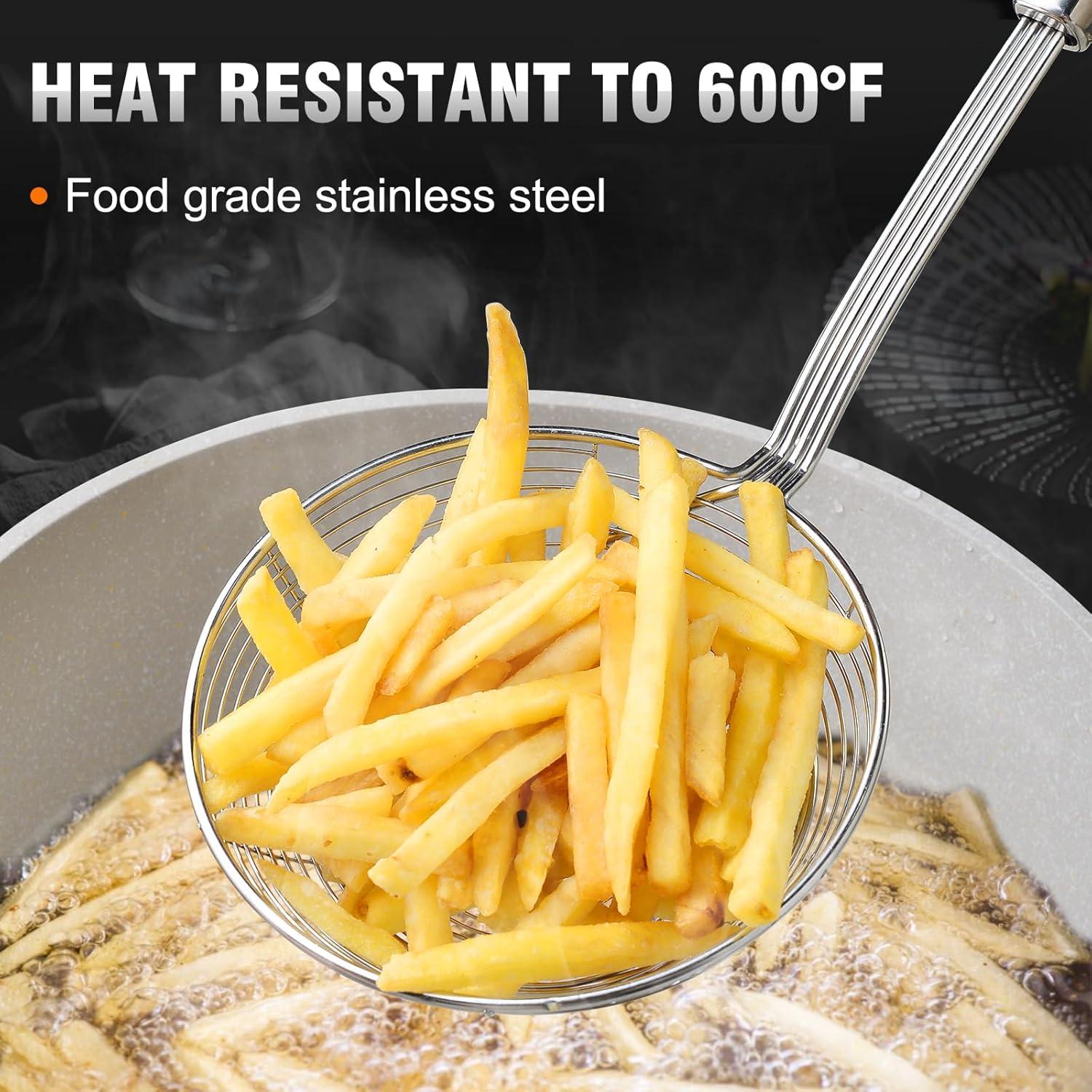 Set de Coladores Araña Walfos 2 Pcs Acero Inoxidable 14 cm