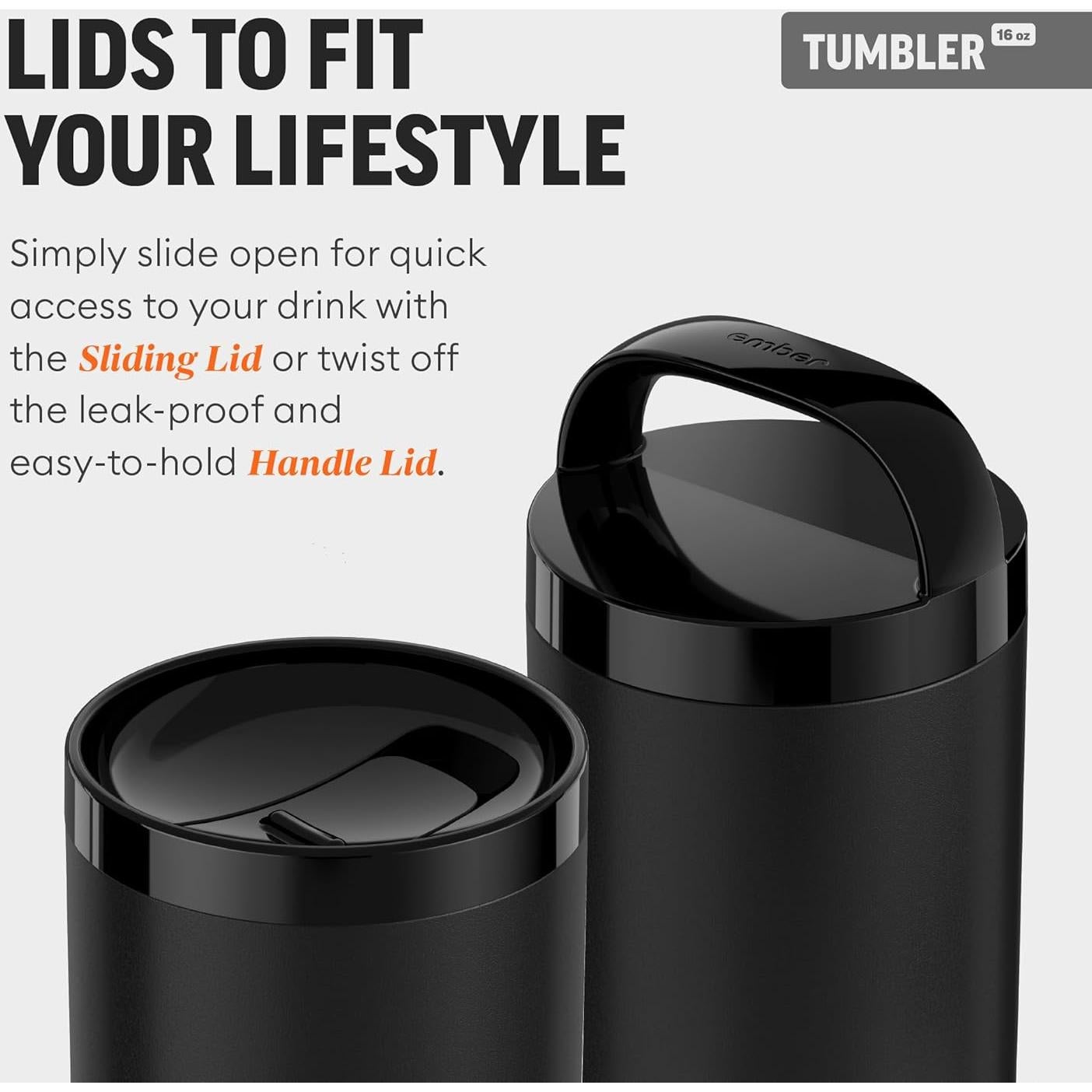 Taza de Viaje Ember con Control de Temperatura 473 ml Negra