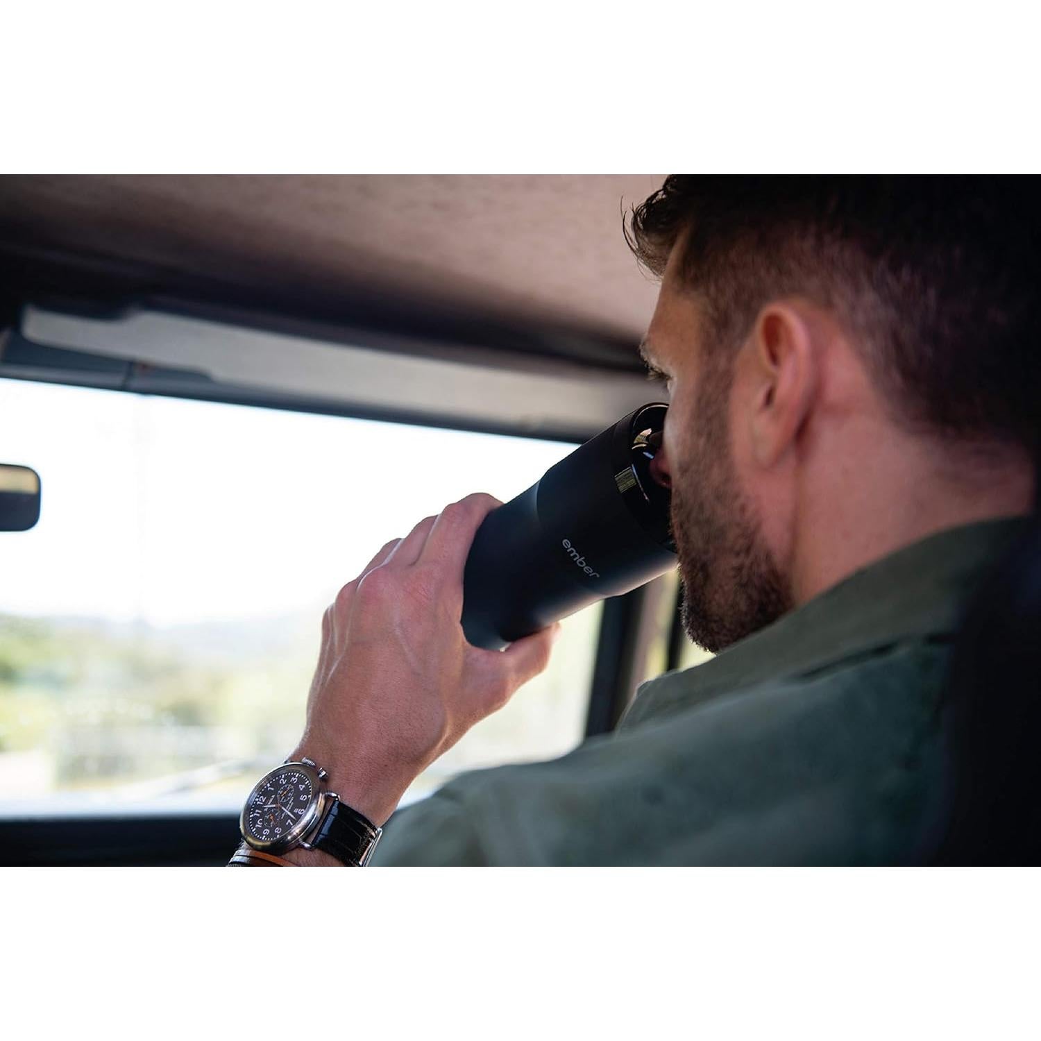 Taza de Viaje Ember con Control de Temperatura 12oz Negra