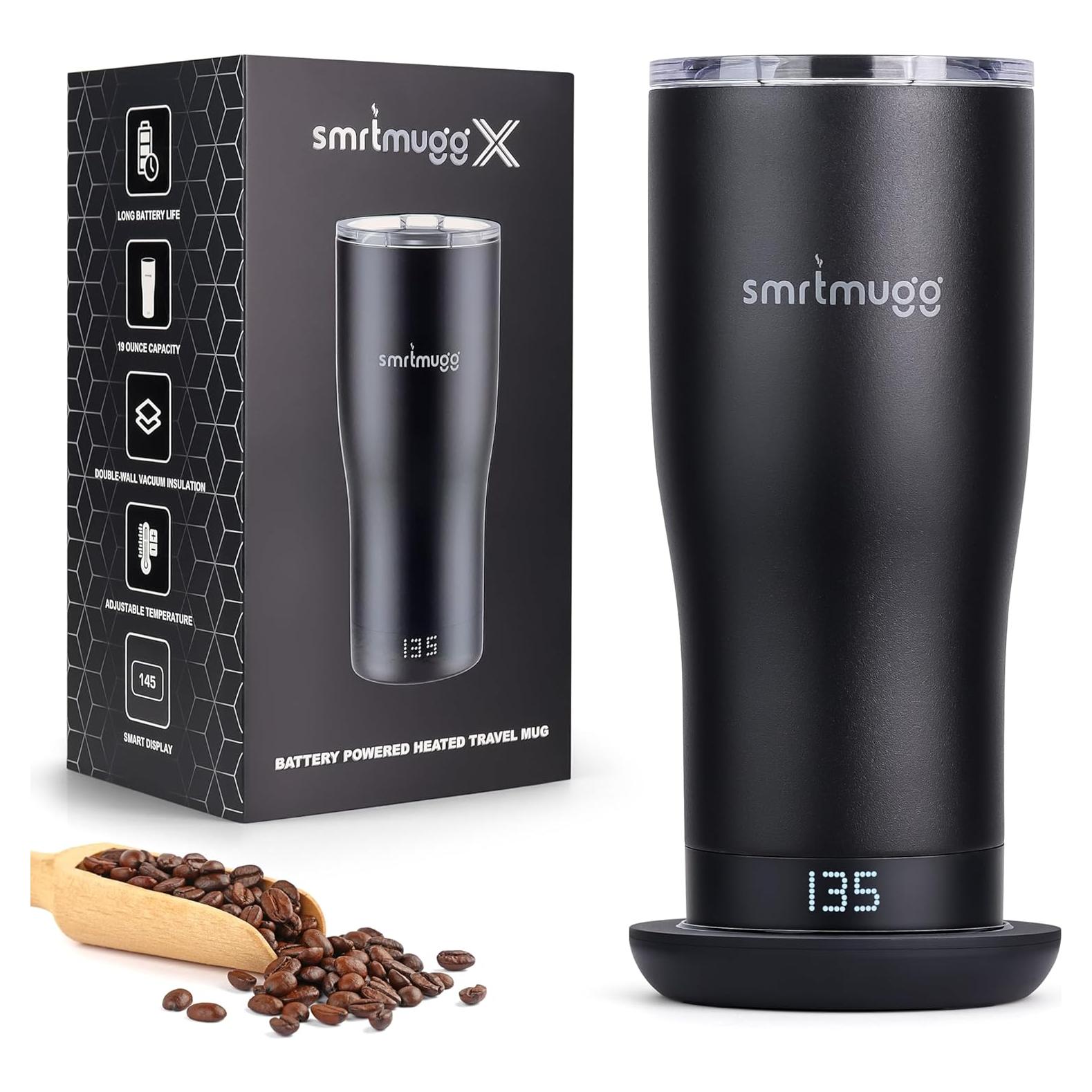 Taza calefaccionada SmrtMugg X 560 ml con control LCD