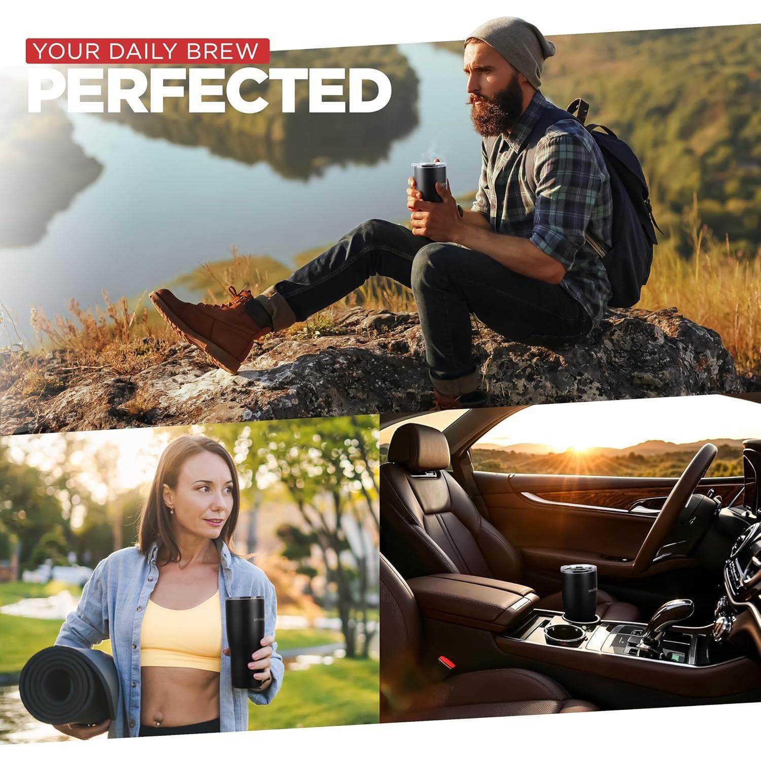 Taza calefaccionada SmrtMugg X 560 ml con control LCD