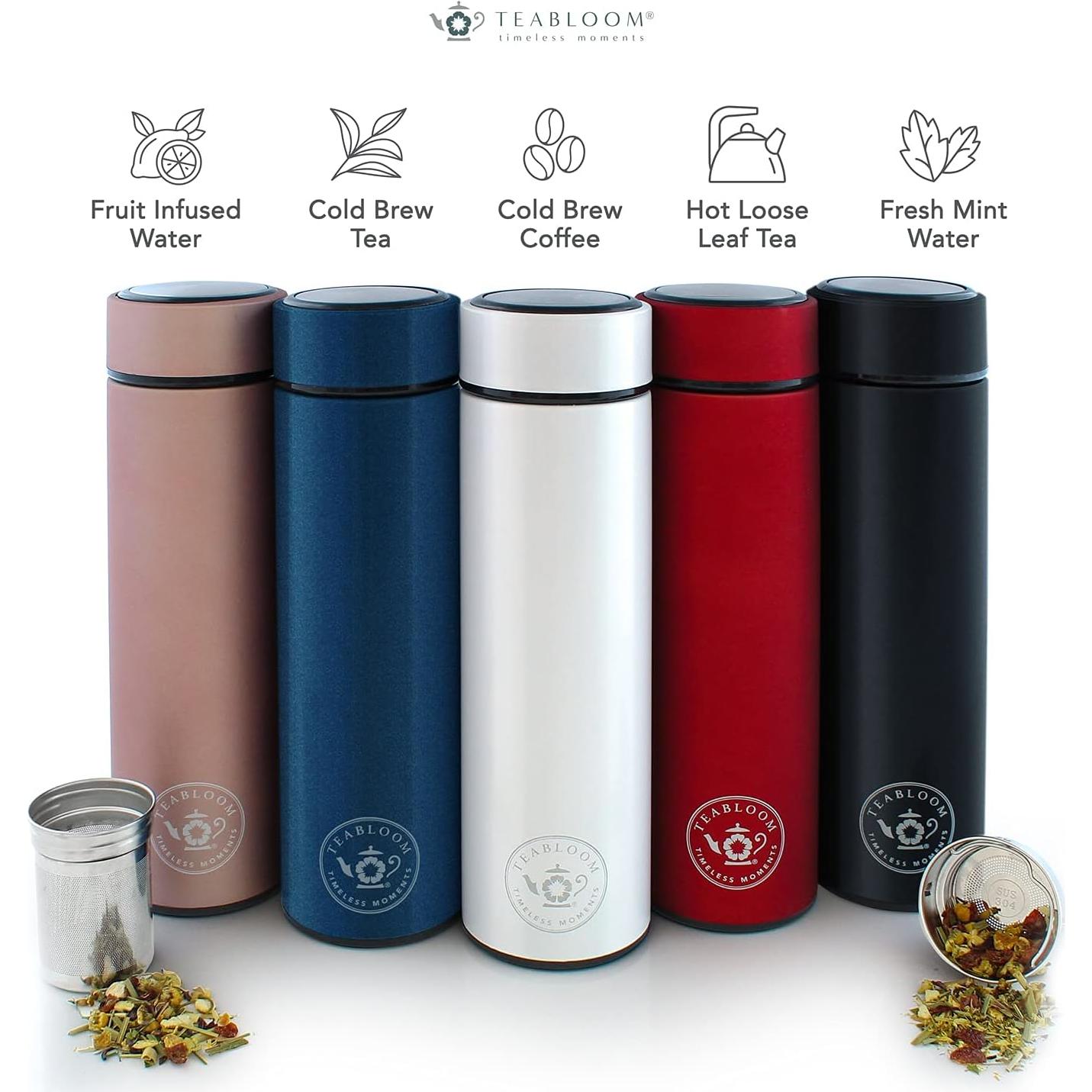 Vaso de Viaje Teabloom Cosmopolitan 480ml Acero Inoxidable