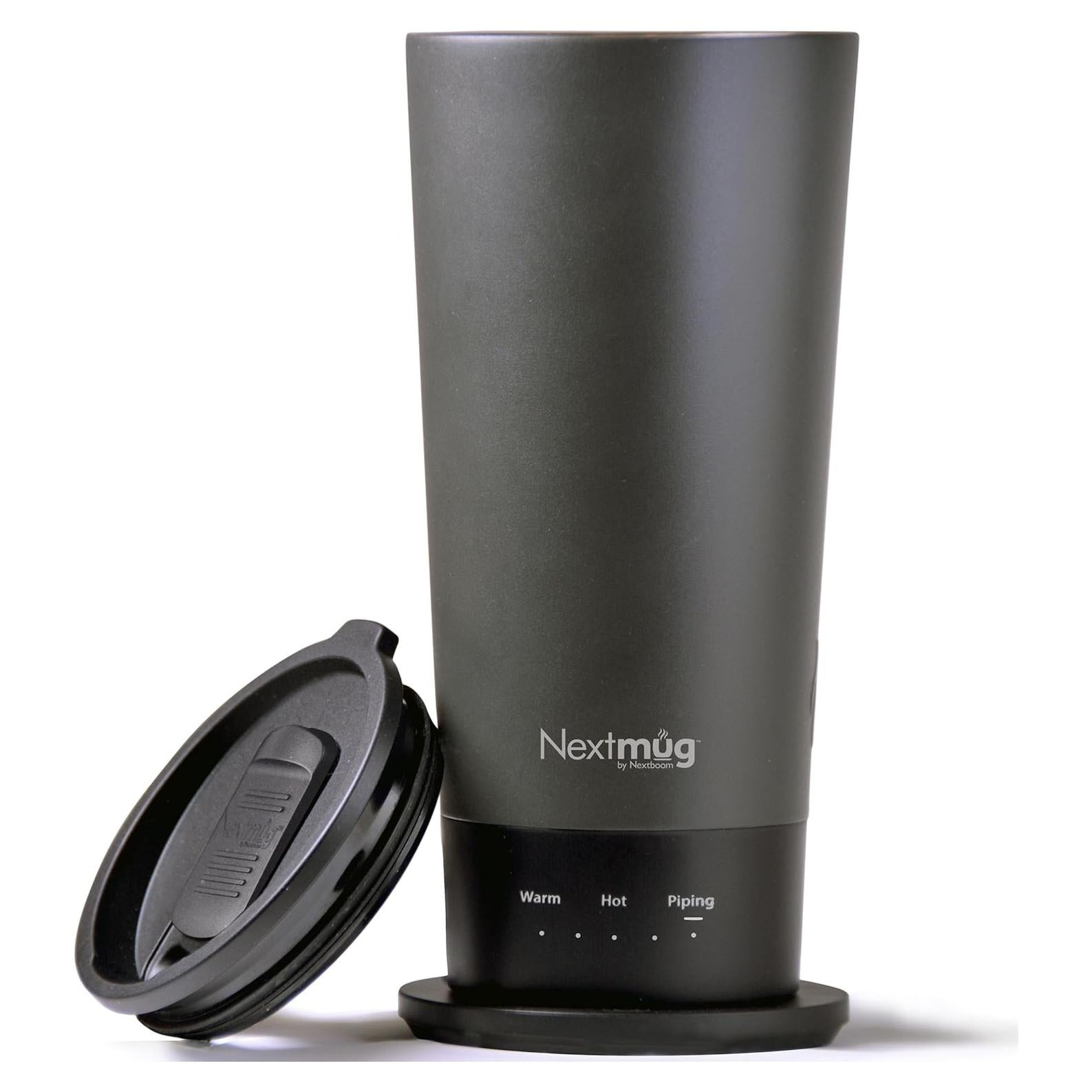 Nextmug Go - Taza de viaje autocalentable 16 oz Grafito