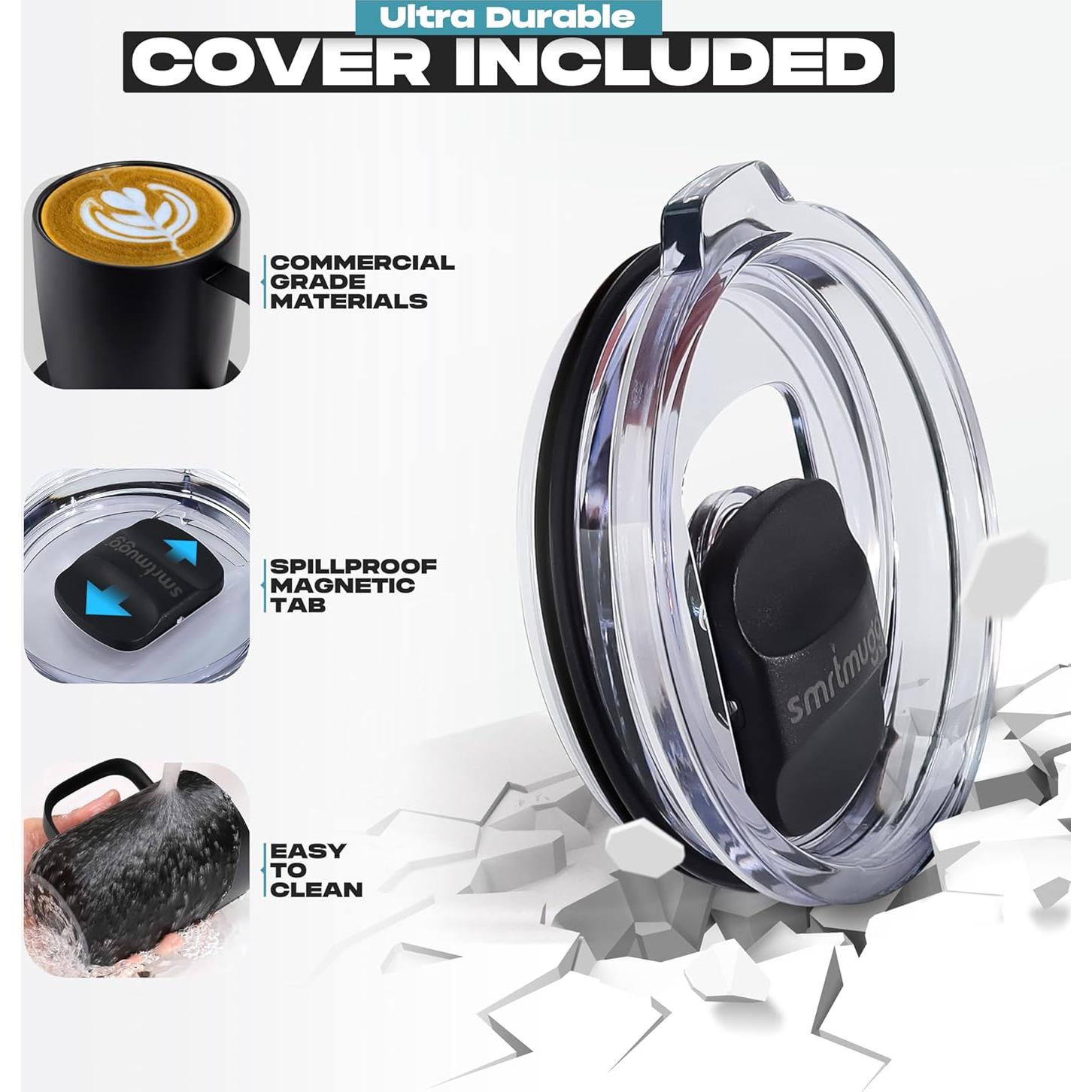 Taza de Café Autocalentable SmrtMugg Pro 14 oz LCD