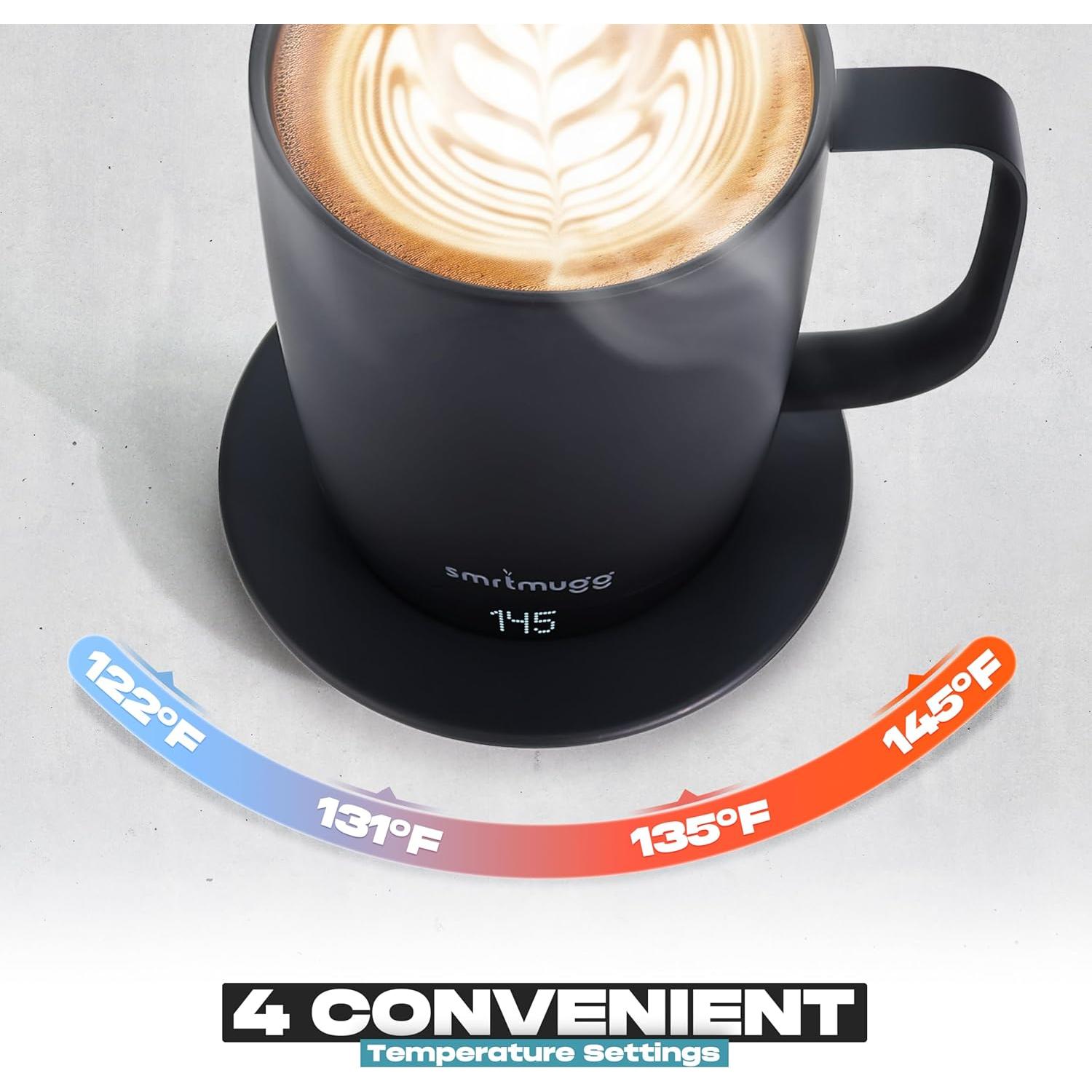 Taza de Café Autocalentable SmrtMugg Pro 14 oz LCD