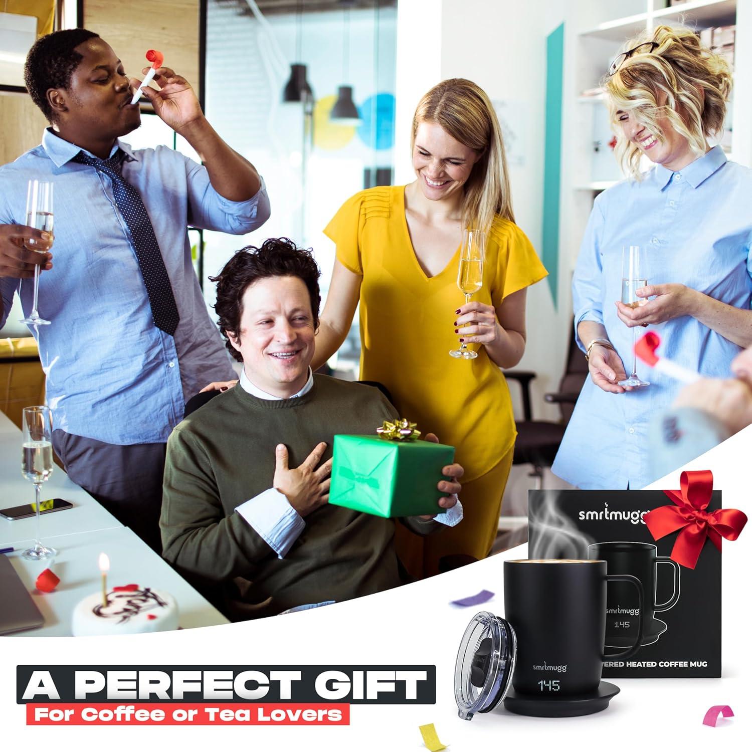 Taza de Café Autocalentable SmrtMugg Pro 14 oz LCD