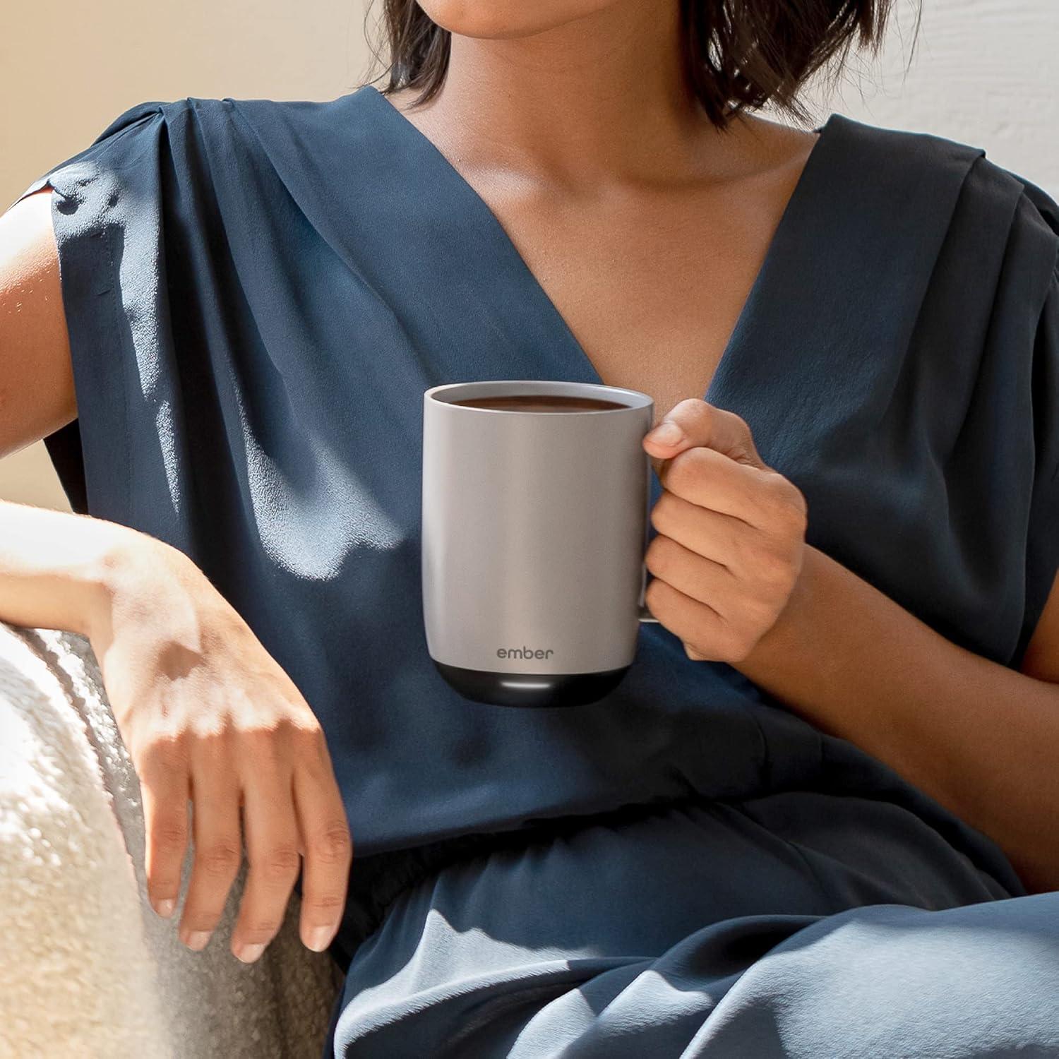 Taza Inteligente Ember 14oz Control Temperatura + Espumador Zulay