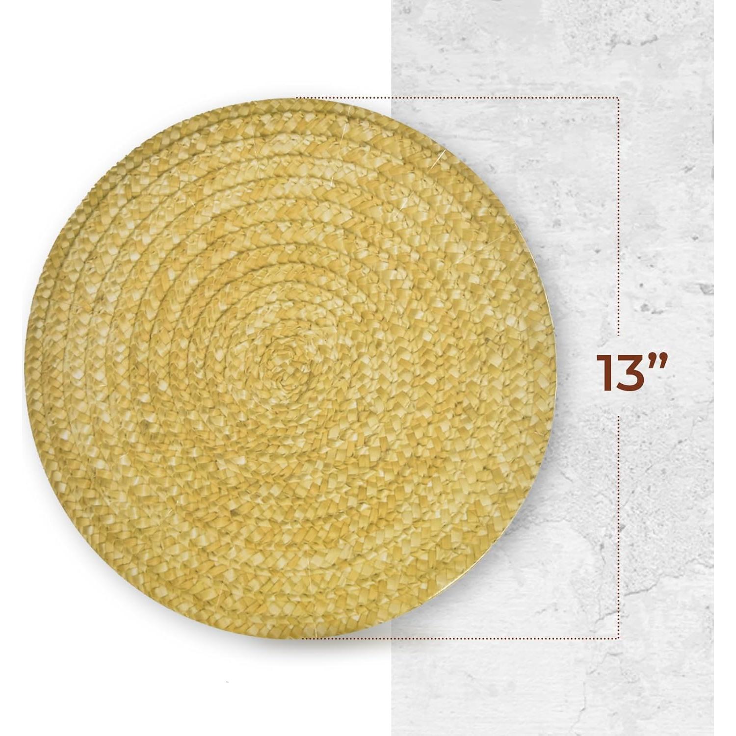 Platos Cargadores Desechables Gift Boutique 24 Pzas 33cm