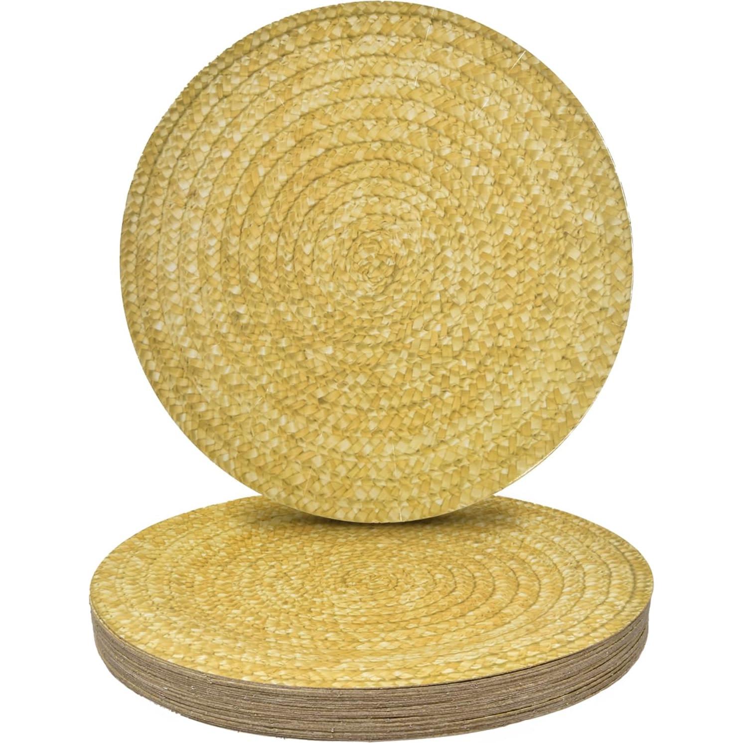 Platos Cargadores Desechables Gift Boutique 24 Pzas 33cm