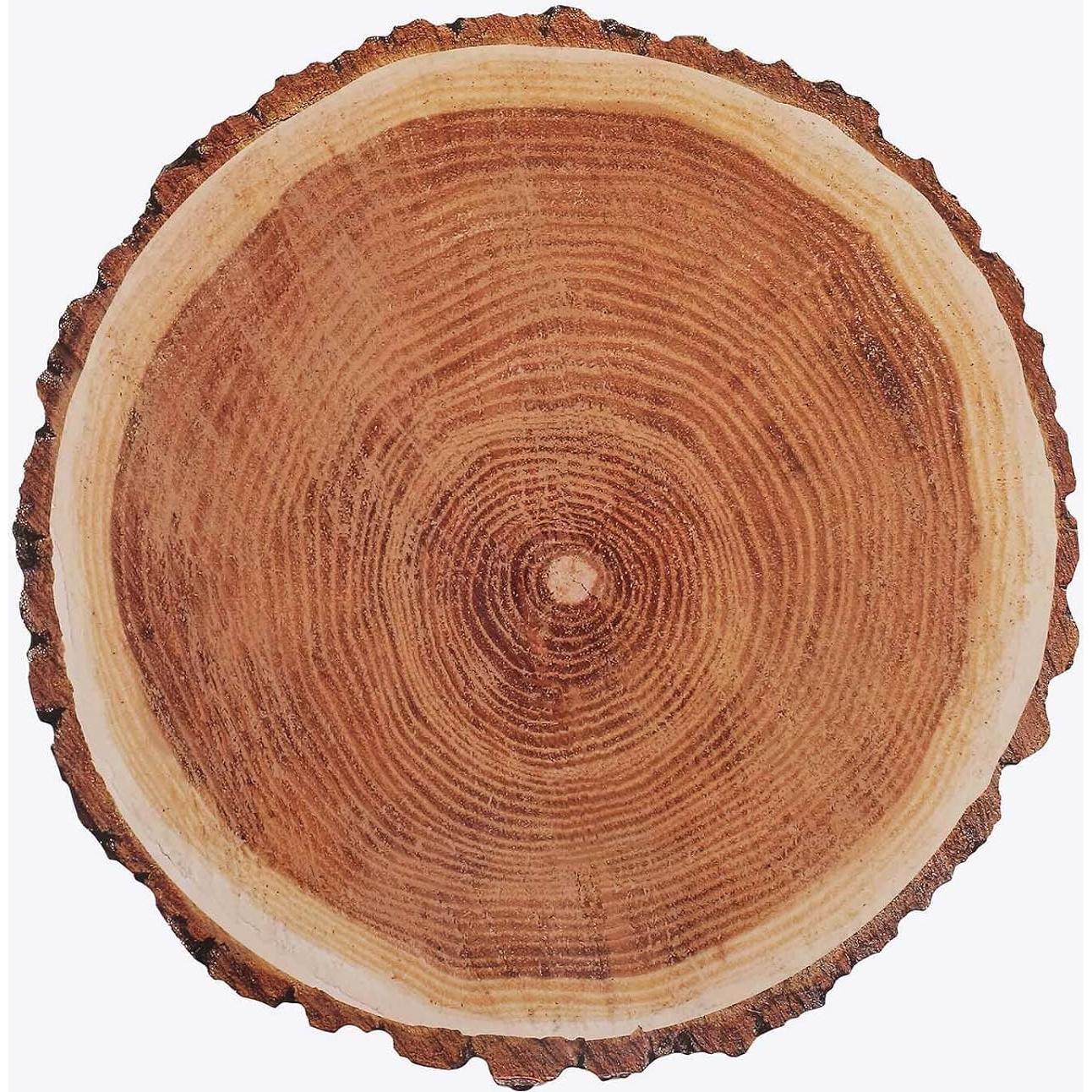 Bandejas Desechables Efavormart 33 cm Rodajas Madera 6 Piezas