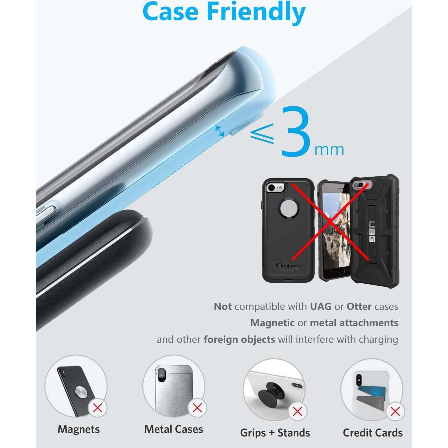 Cargador Inalámbrico para Auto ASUMATO Qi 15W USB QC 3.0