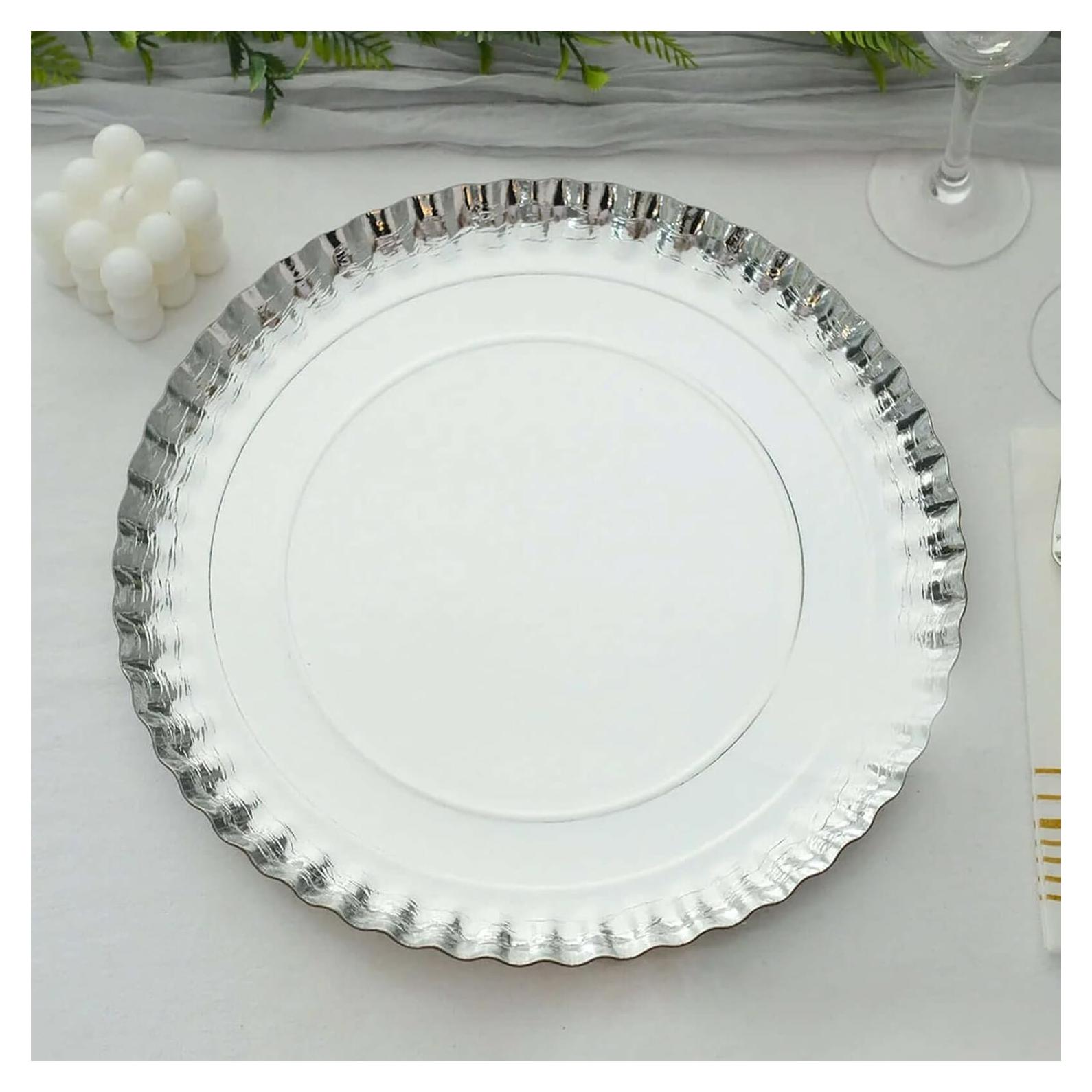 Platos Cargadores Desechables Efavormart 10 Unidades 33 cm