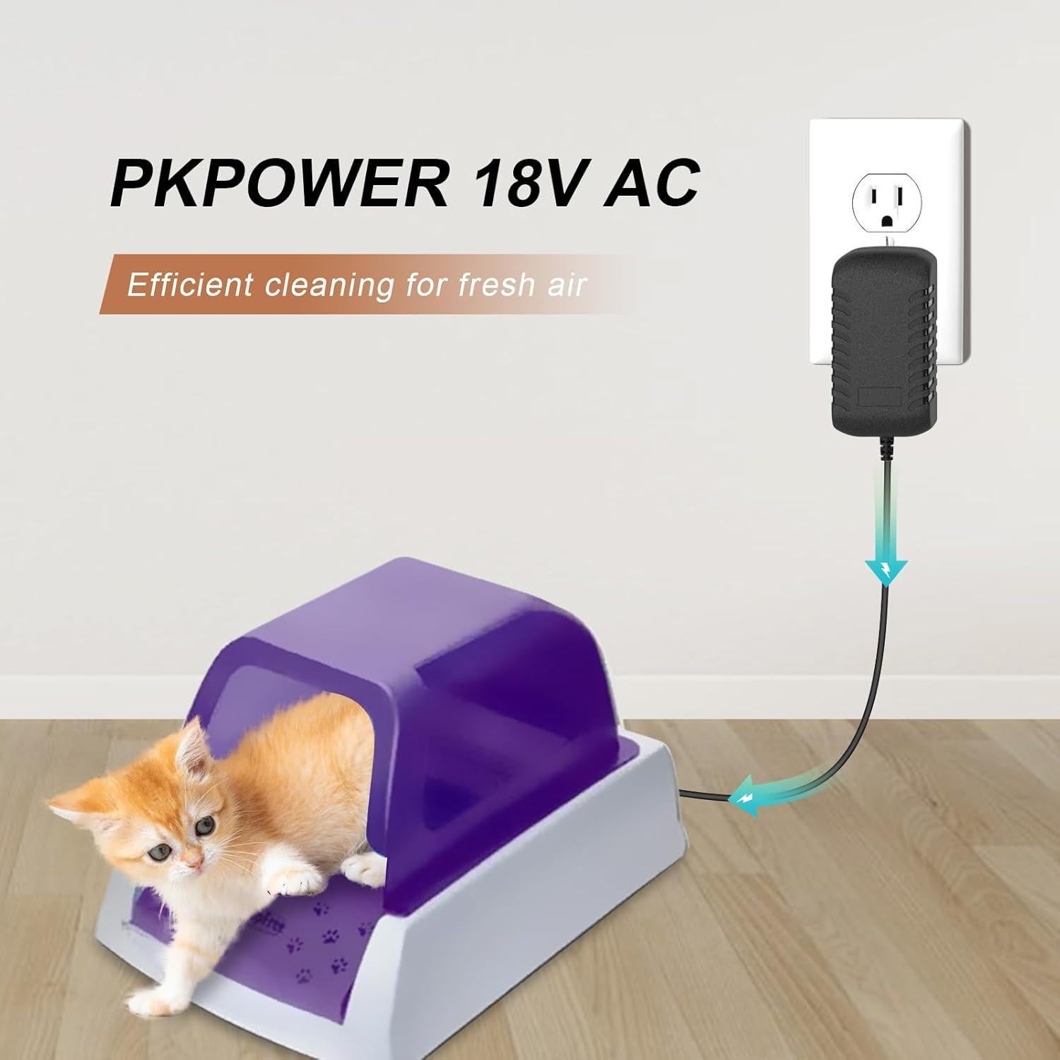 Cargador Reemplazo Petsafe ScoopFree AC100-240V 18V