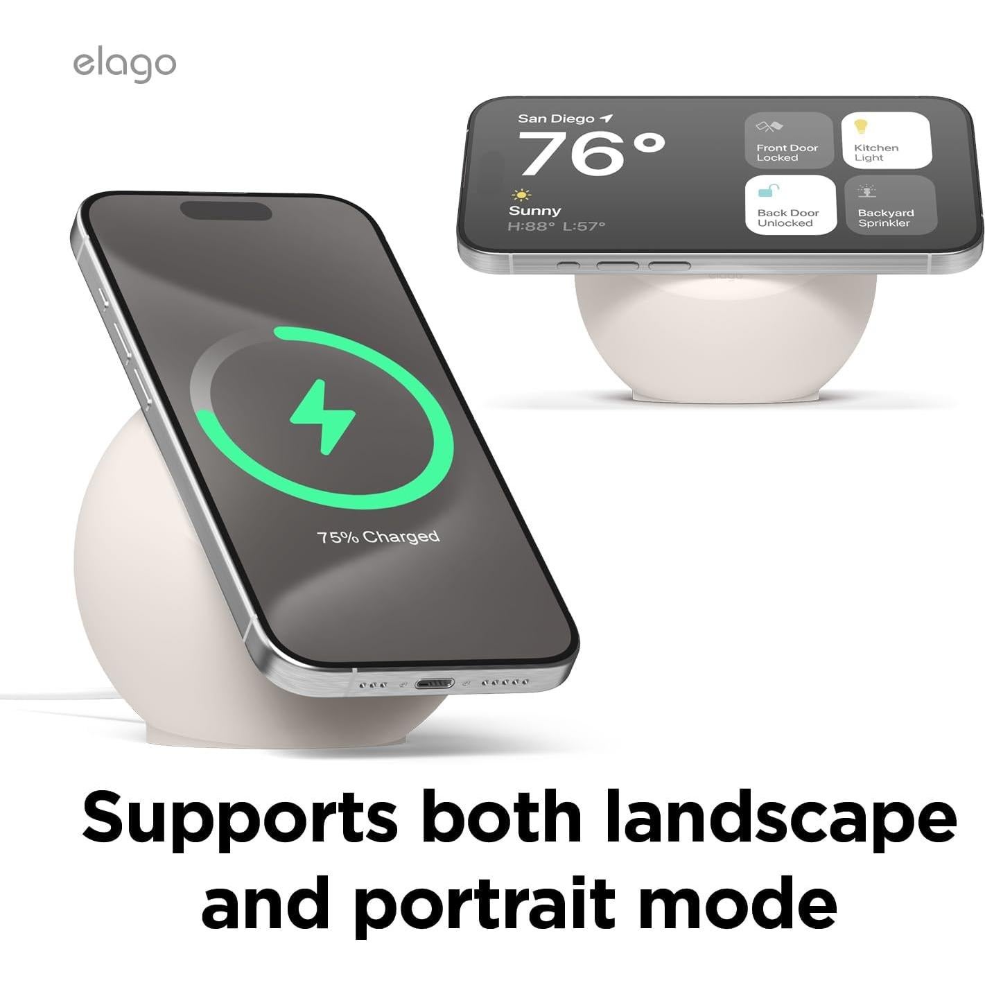 Soporte de Carga MagSafe elago MS2 - Silicona Piedra