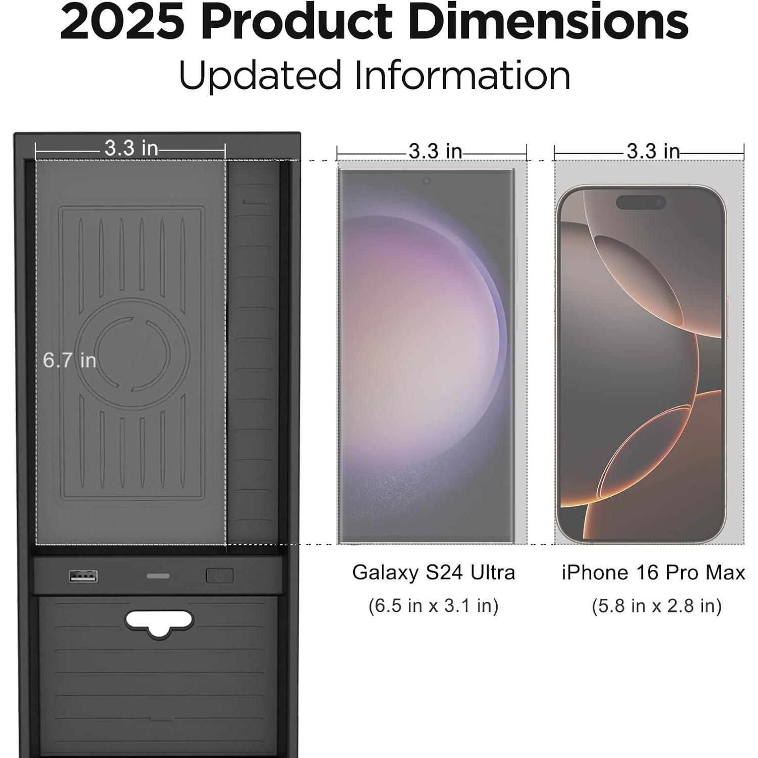 Cargador Inalámbrico CarQiWireless para Ford F150 2009-2025