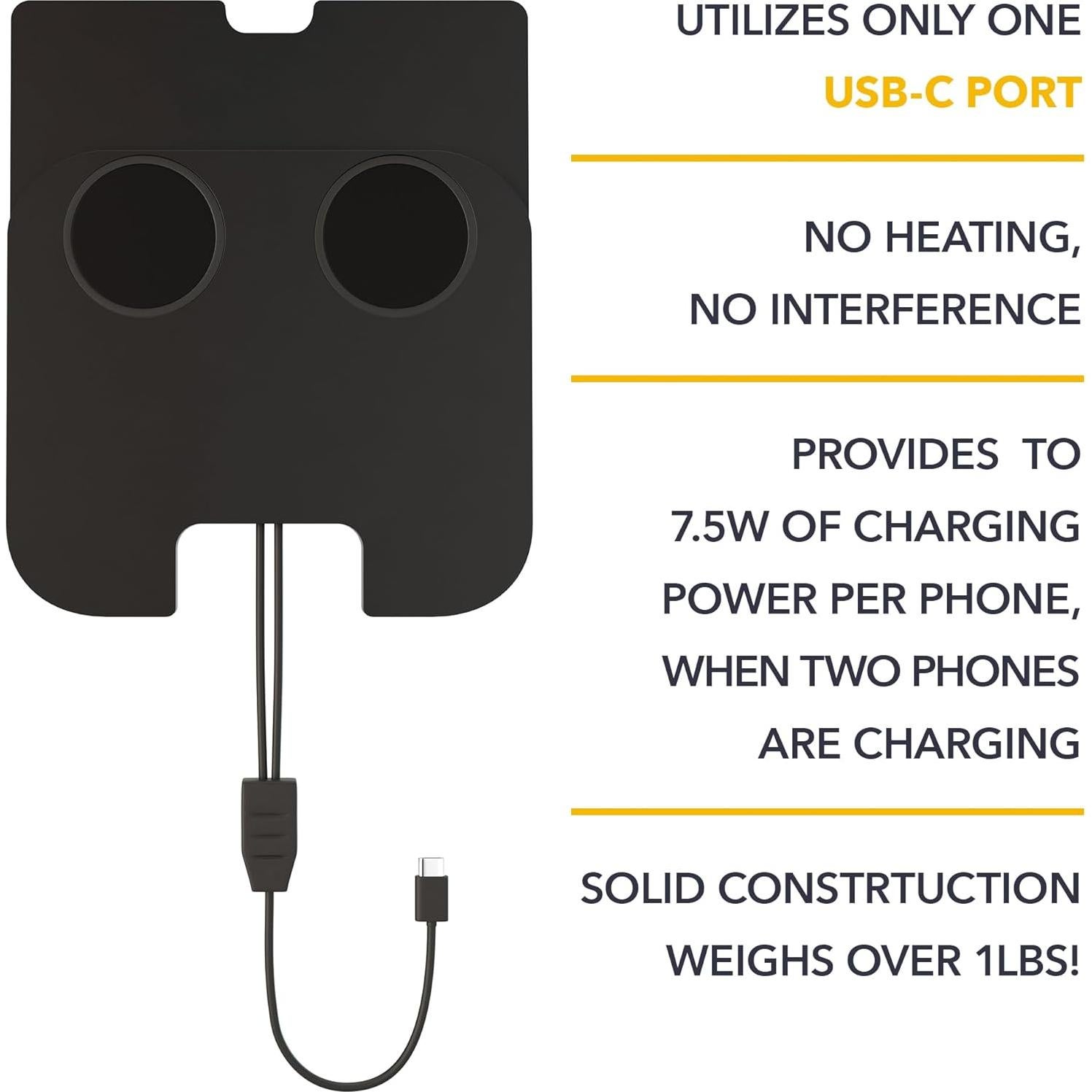 Cargador Inalámbrico Doble TWRAPS para Lucid Air 2021-2025