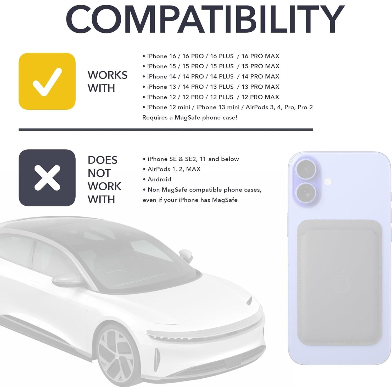 Cargador Inalámbrico Doble TWRAPS para Lucid Air 2021-2025