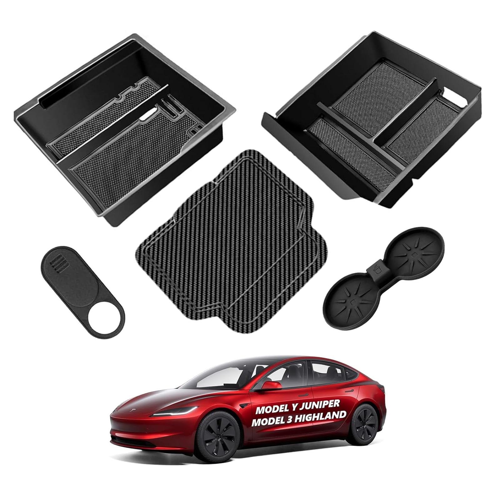 Bandeja Organizadora Consola Central Tesla 2025 Cybtkcar