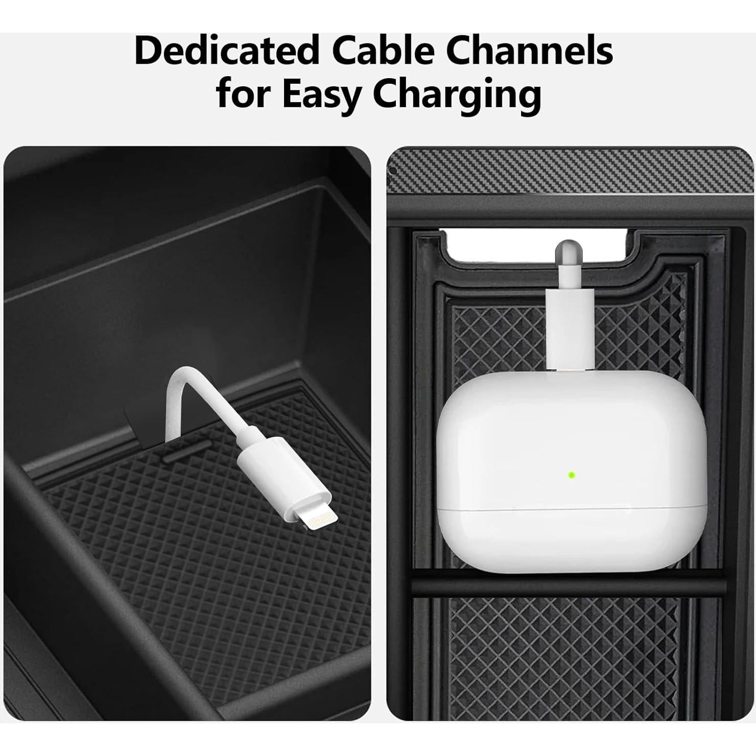 Bandeja Organizadora Consola Central Tesla 2025 Cybtkcar