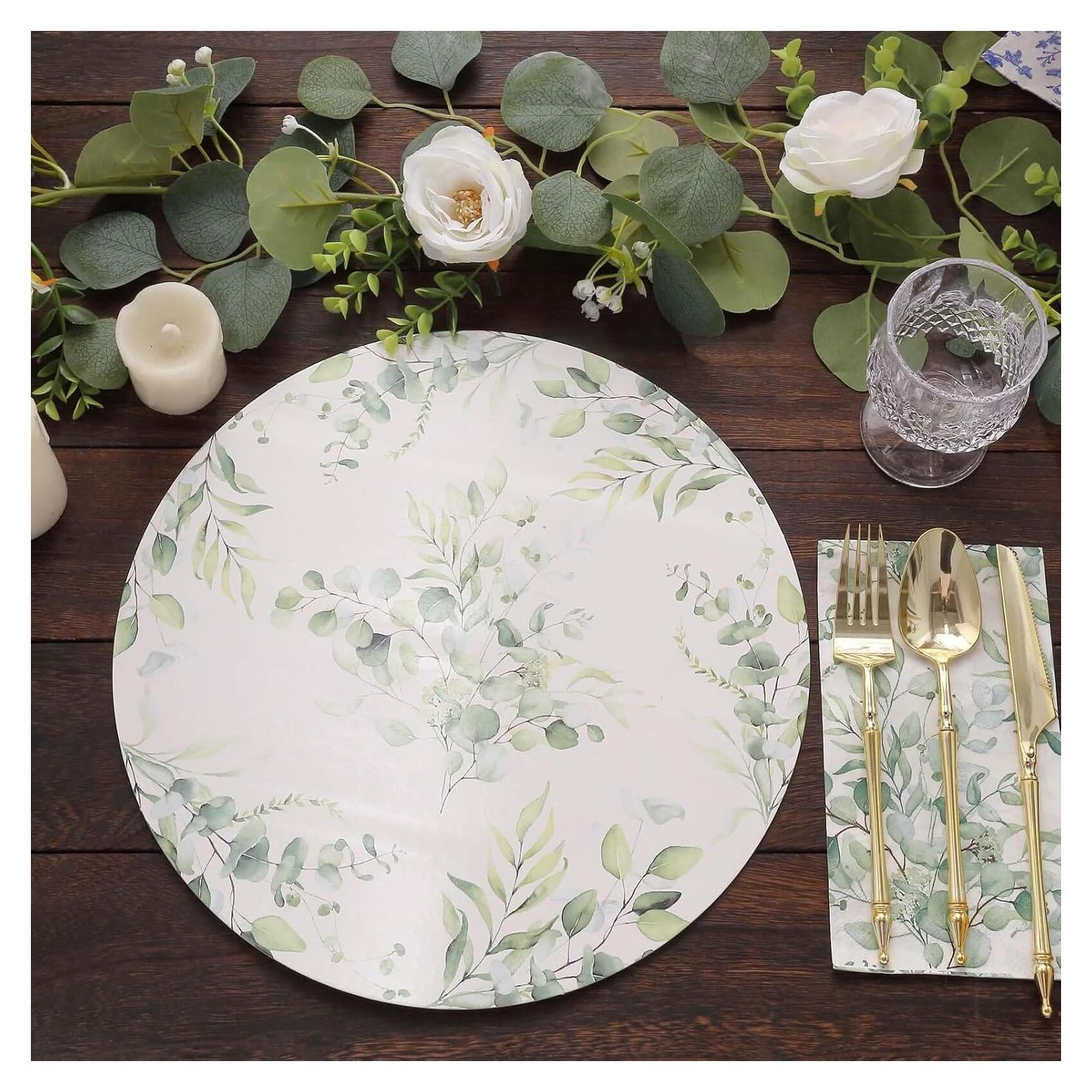 Platos Desechables Ecológicos Efavormart 6 Unidades 33 cm