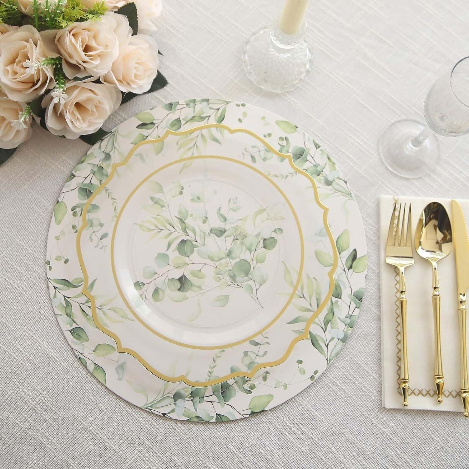 Platos Desechables Ecológicos Efavormart 6 Unidades 33 cm