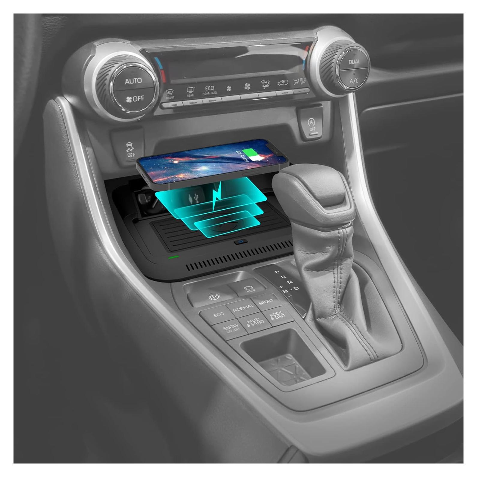 Cargador Inalámbrico CreekT para Toyota RAV4 2019-2024 Qi