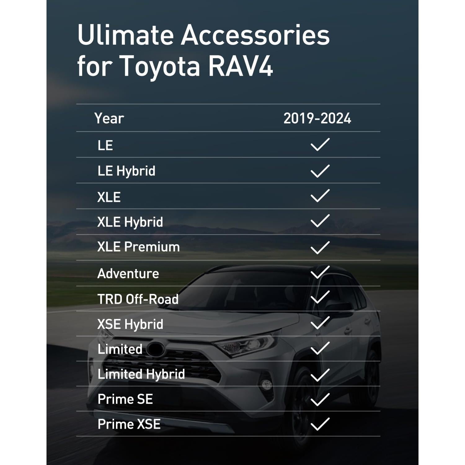 Cargador Inalámbrico CreekT para Toyota RAV4 2019-2024 Qi