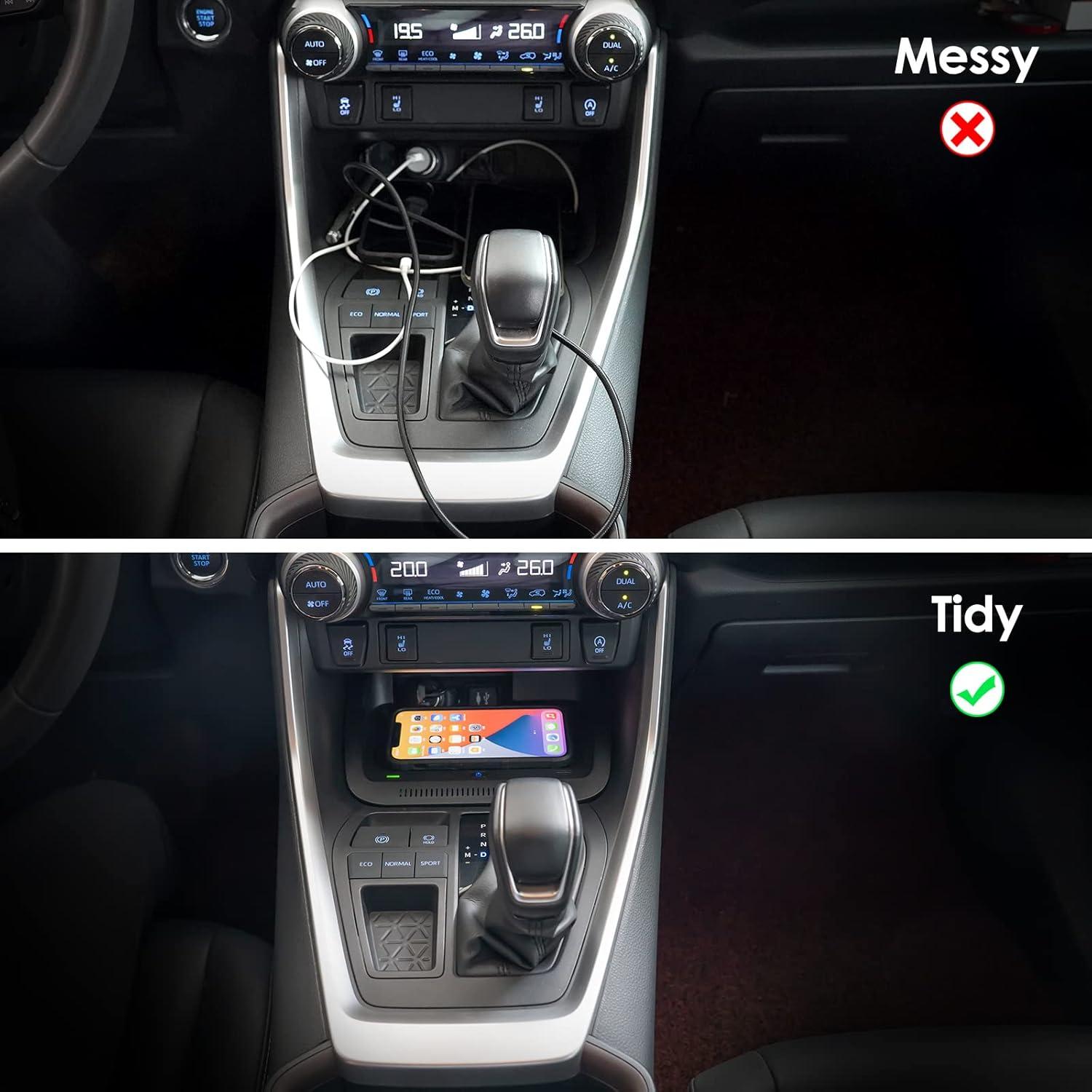 Cargador Inalámbrico CreekT para Toyota RAV4 2019-2024 Qi