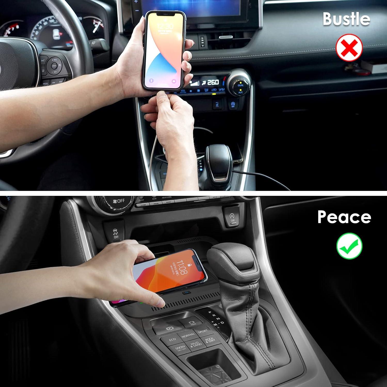 Cargador Inalámbrico CreekT para Toyota RAV4 2019-2024 Qi