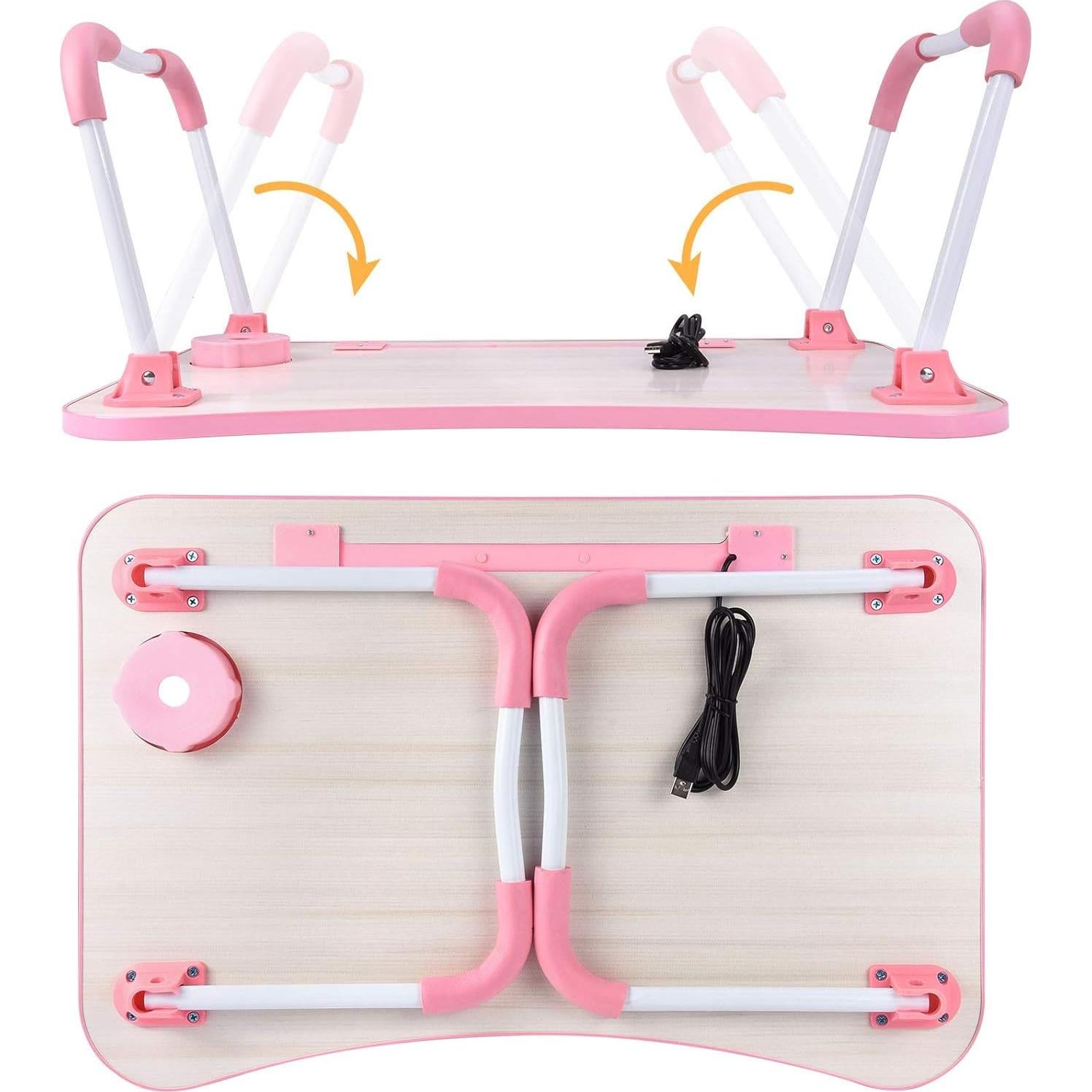 Mesa Plegable para Laptop Slendor Rosa 60x39 cm Portátil