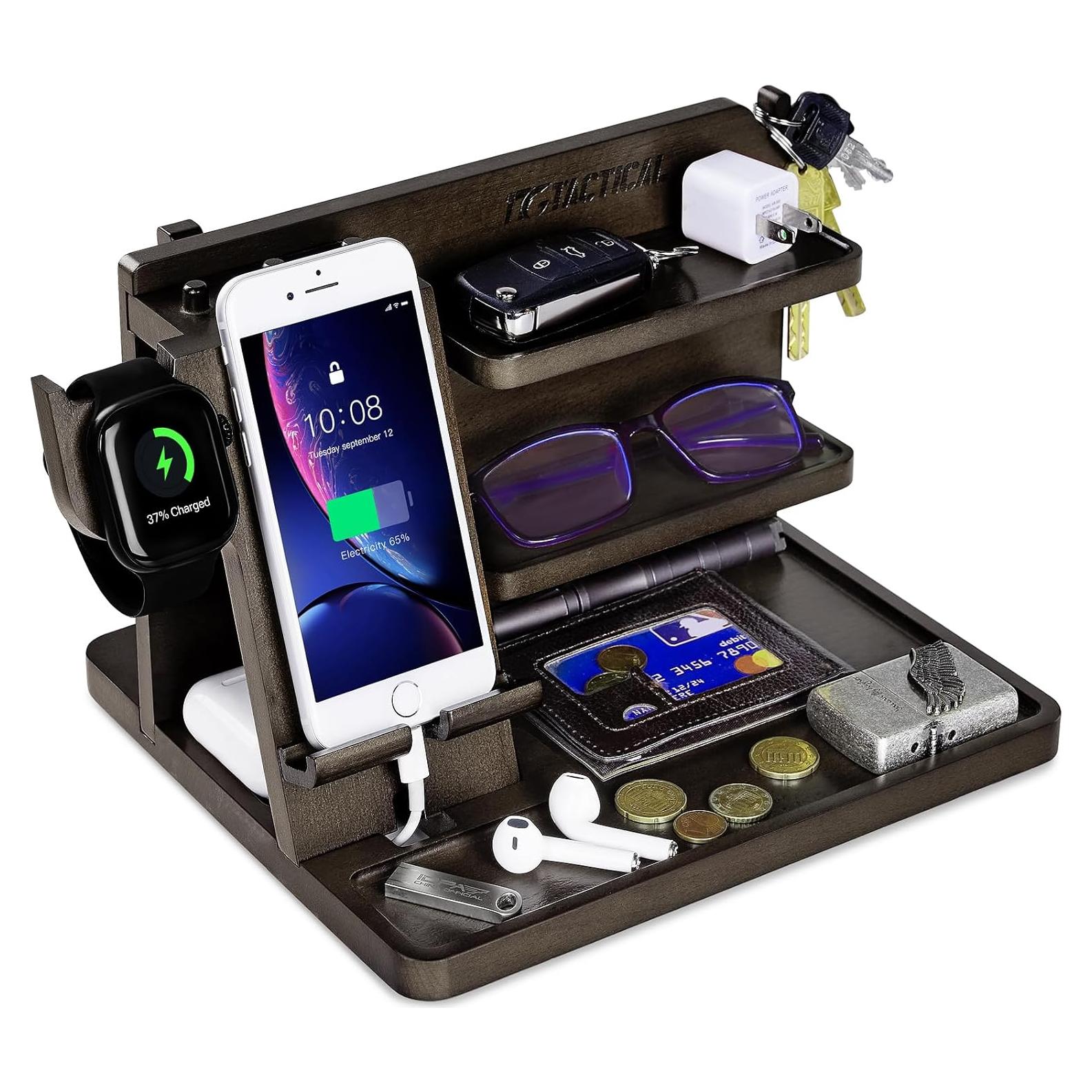 Organizador de Mesita de Noche Madera 1TG Tactical Ajustable