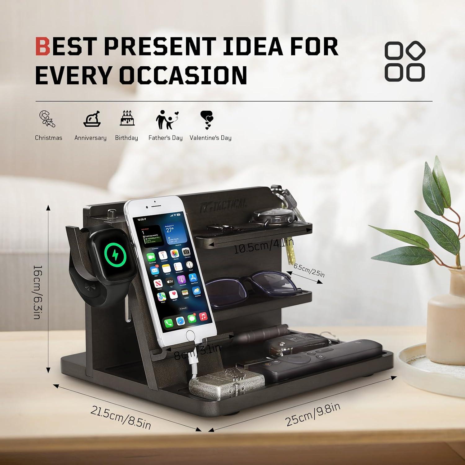 Organizador de Mesita de Noche Madera 1TG Tactical Ajustable