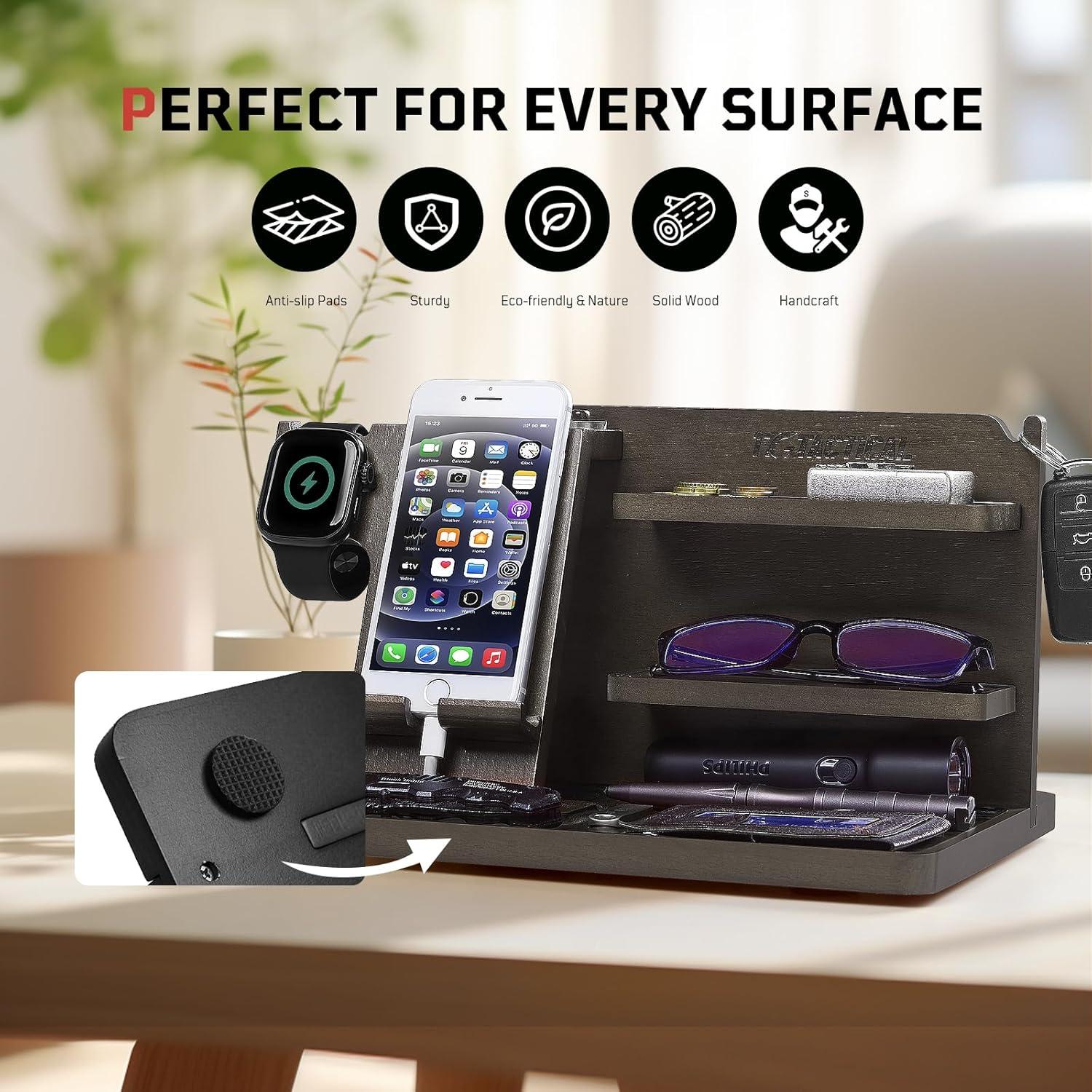 Organizador de Mesita de Noche Madera 1TG Tactical Ajustable