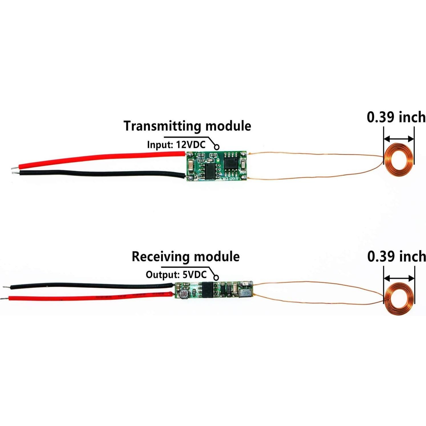 Wireless Charging 10mm Coil 150mA Power Charger 5V Output (10mm Coil 150mA)
