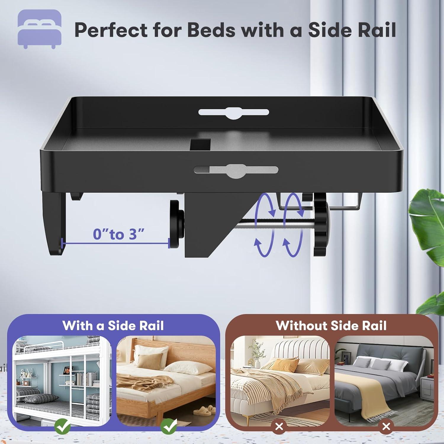 Estante de Cama AUZONIMICS HDTP01-BK Negro 15x10 cm