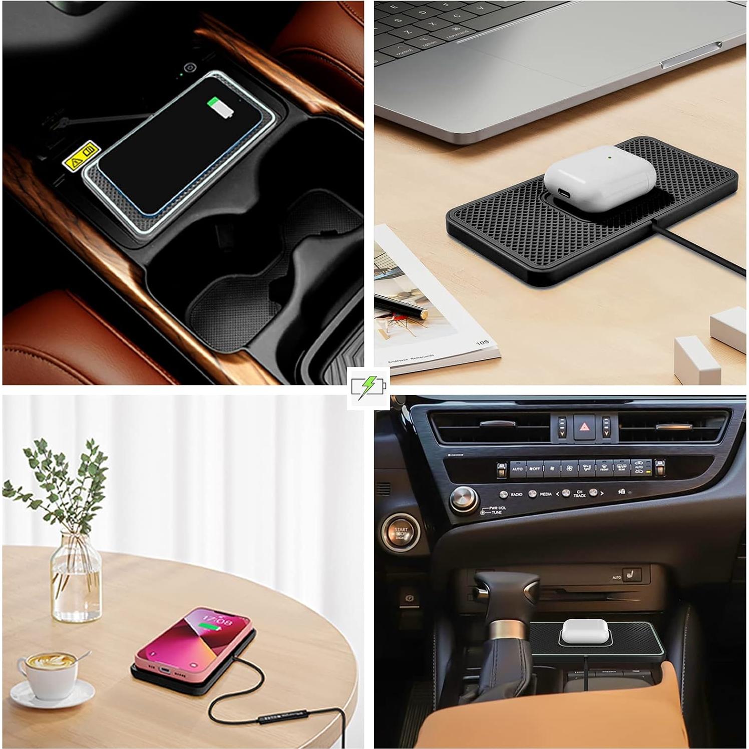 Cargador Inalámbrico Rápido SANMIDO C1P para Coche 15W