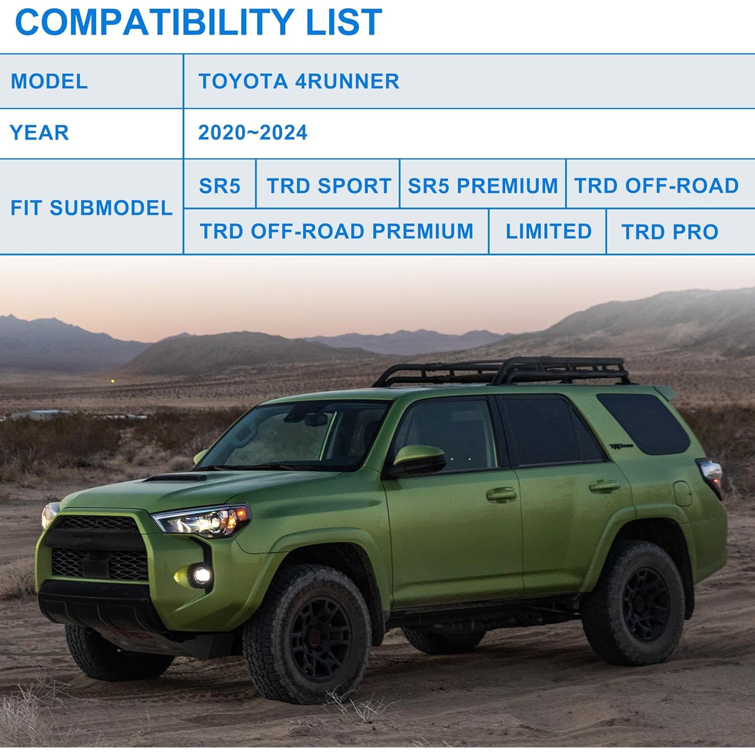 Wireless Charger for Toyota 4runner 2010-2024, Center Console Organizer Tray USB-A USB-C Fast Wireless Charging Pad Armrest Storage Box for Toyota 4runner 5th Gen SR5 TRD Accessories